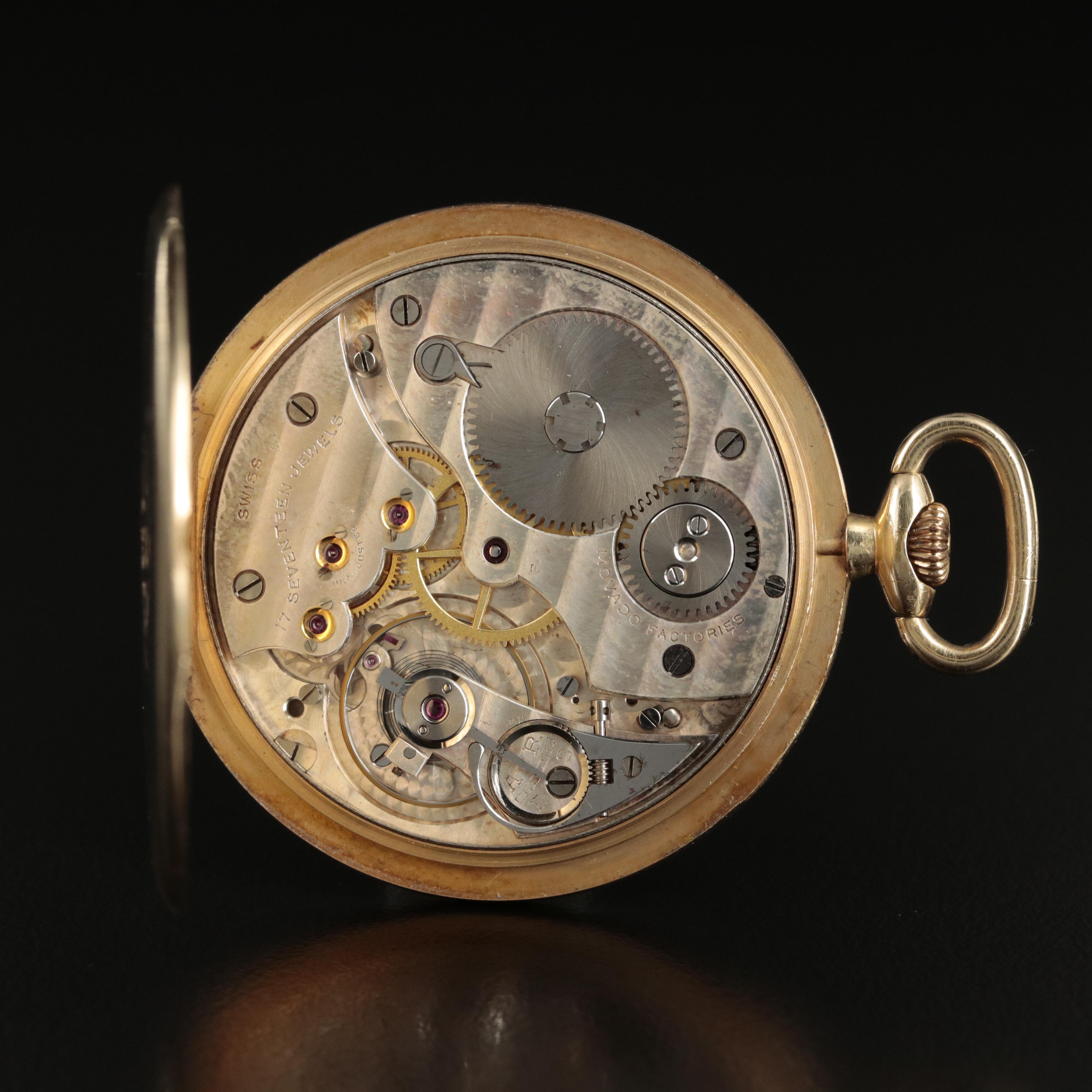 14K Movado For Tiffany & Co. Pocket Watch