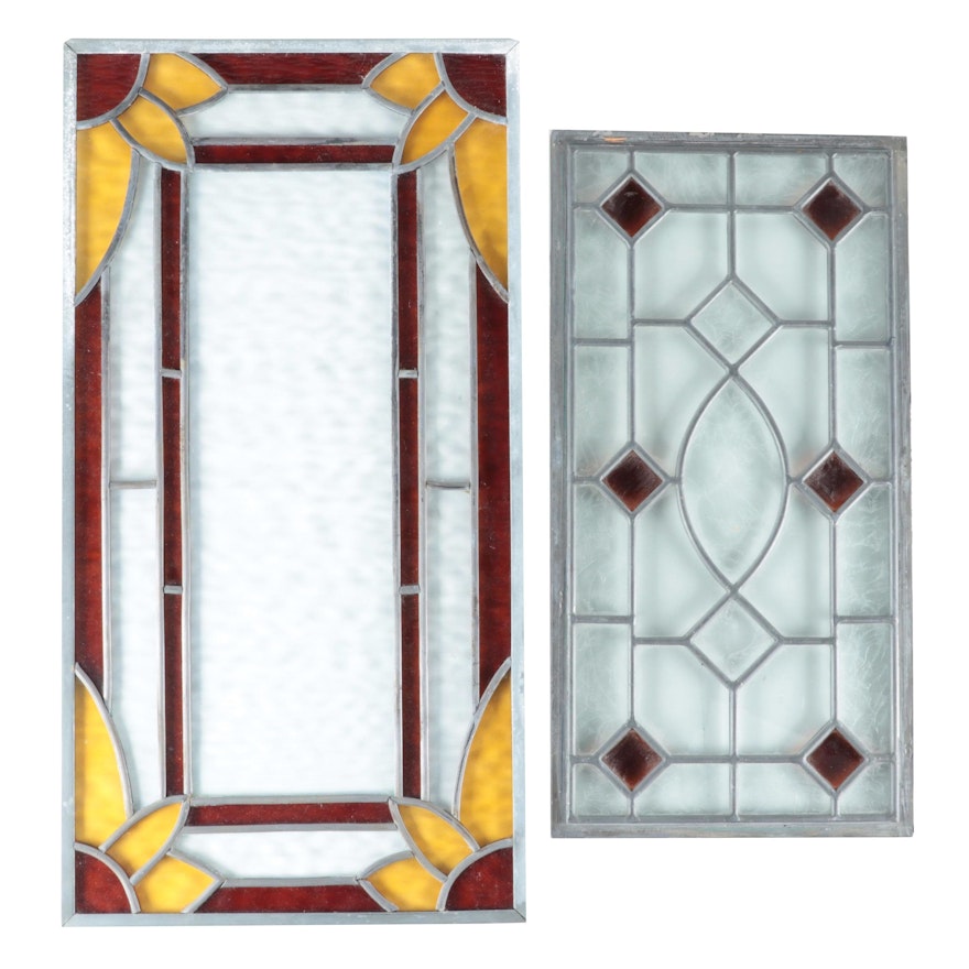 Stained Glass Rectangular Window Panels