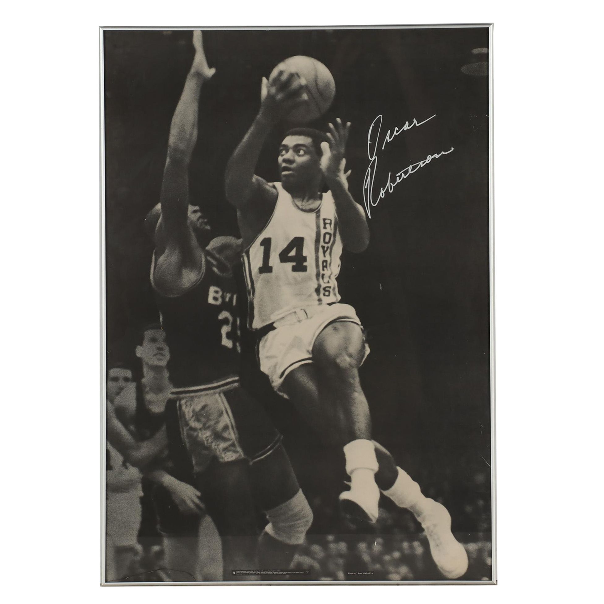 Oscar Robertson Signed Cincinnati Royals Poster, 1969