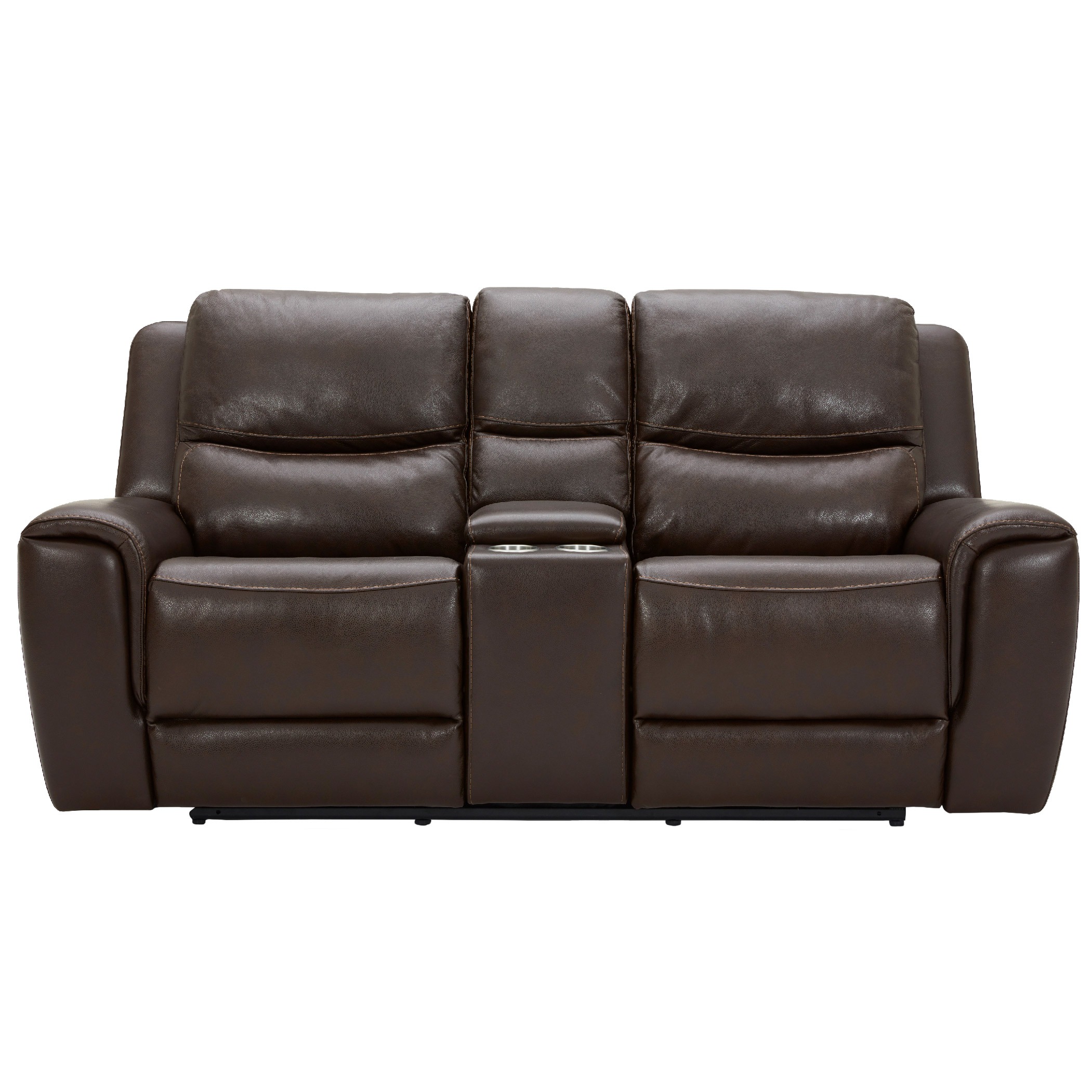 Gilman Creek "Carey" Leather Power Reclining Loveseat with Power Headrests
