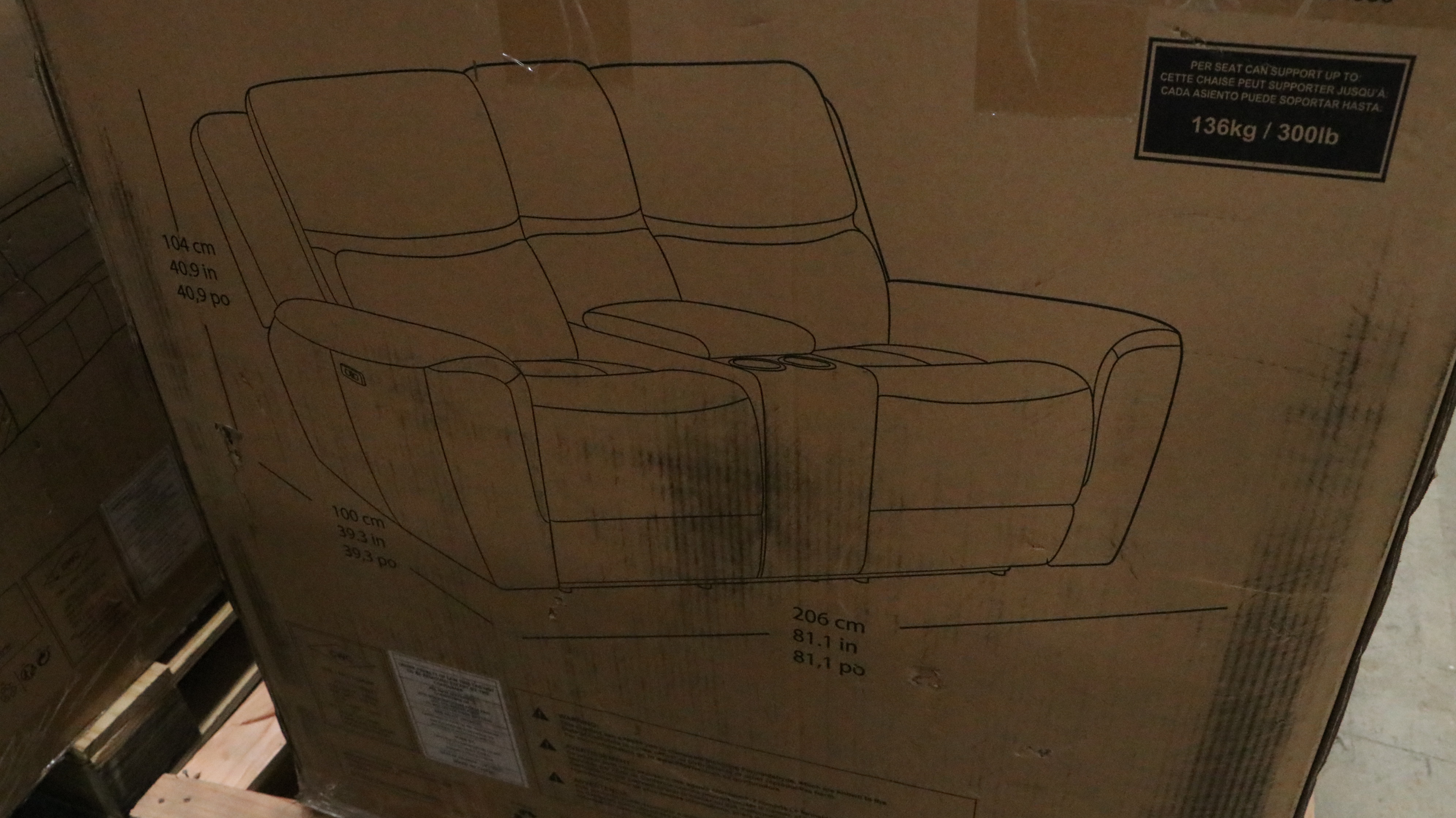 Gilman Creek "Carey" Leather Power Reclining Loveseat with Power Headrests