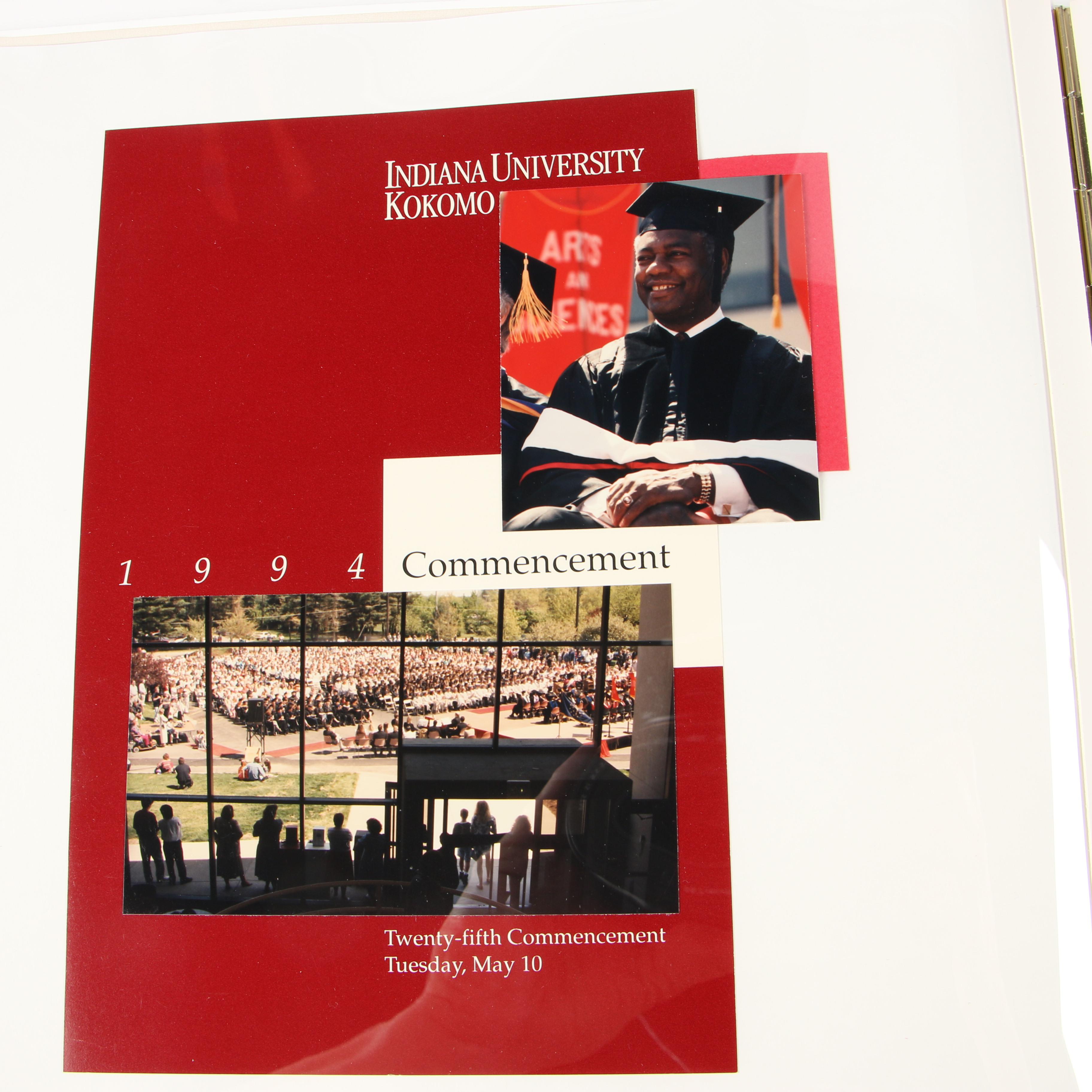 Indiana University at Kokomo Honorary Doctorate of Humane Letters and Album