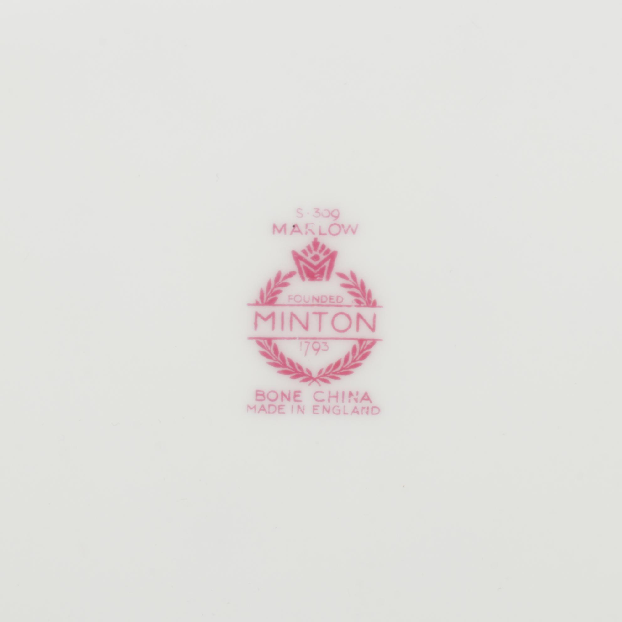 Minton "Marlow" Bone China Dinnerware and Serveware, 1959–1997