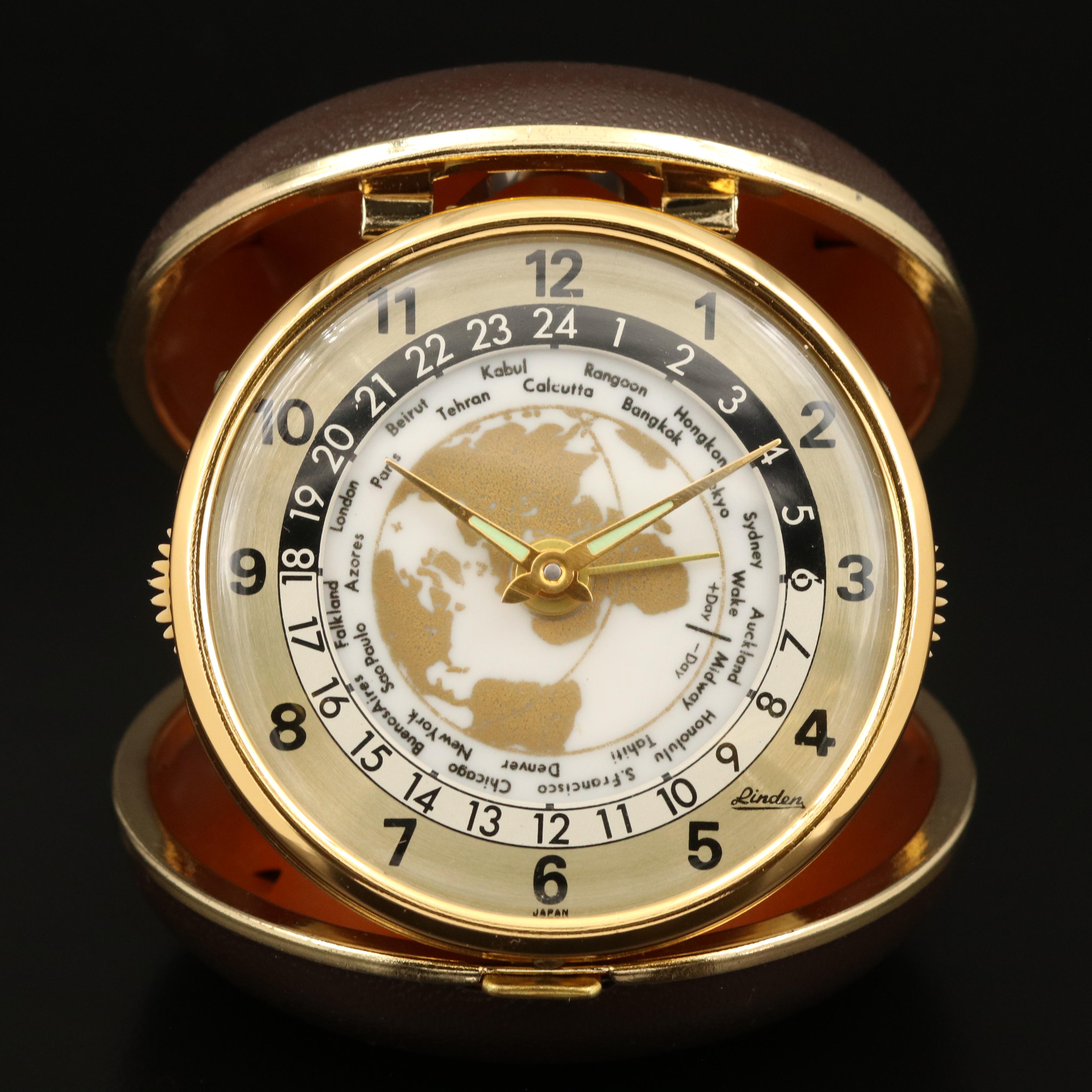 Vintage Linden World Timer Travel Alarm