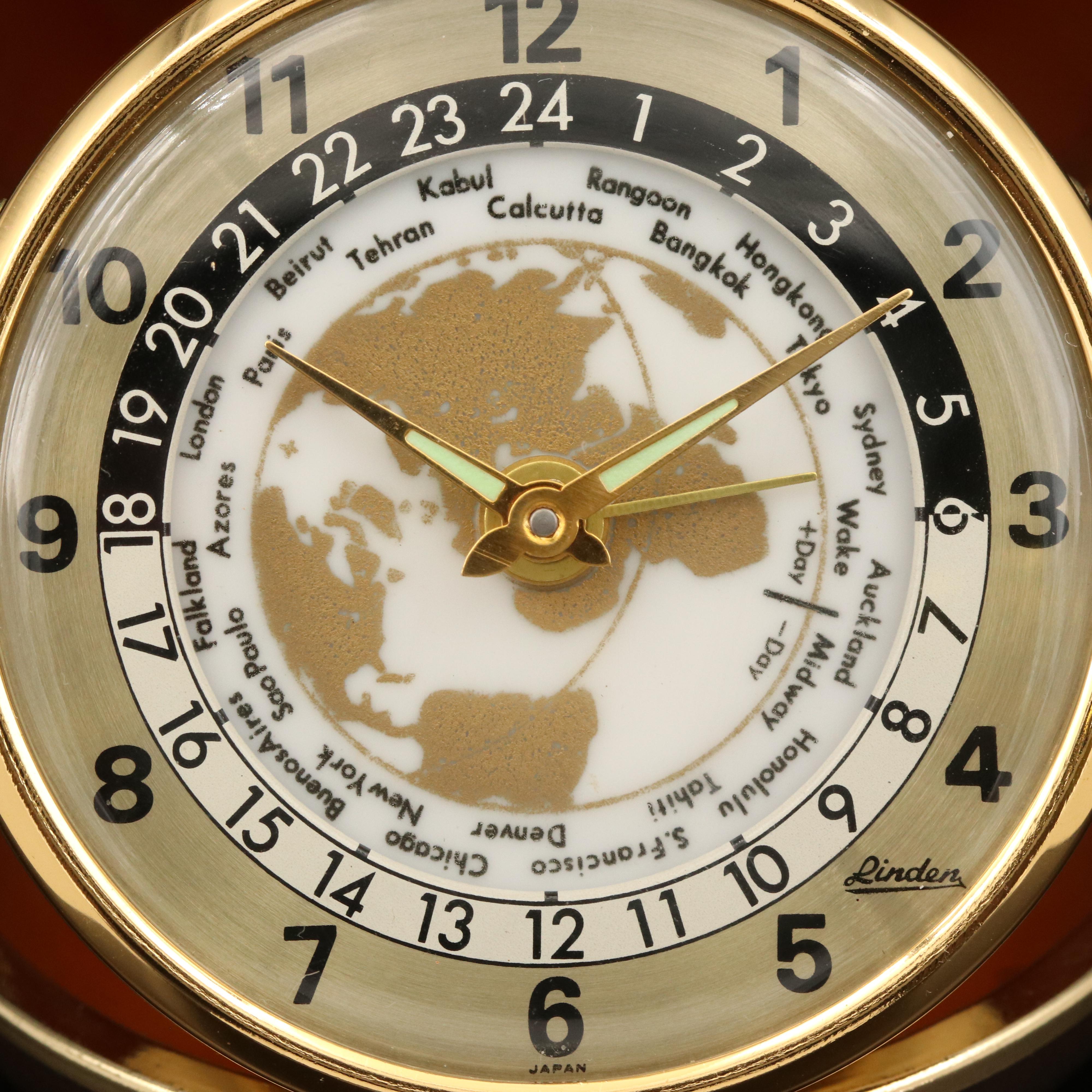 Vintage Linden World Timer Travel Alarm