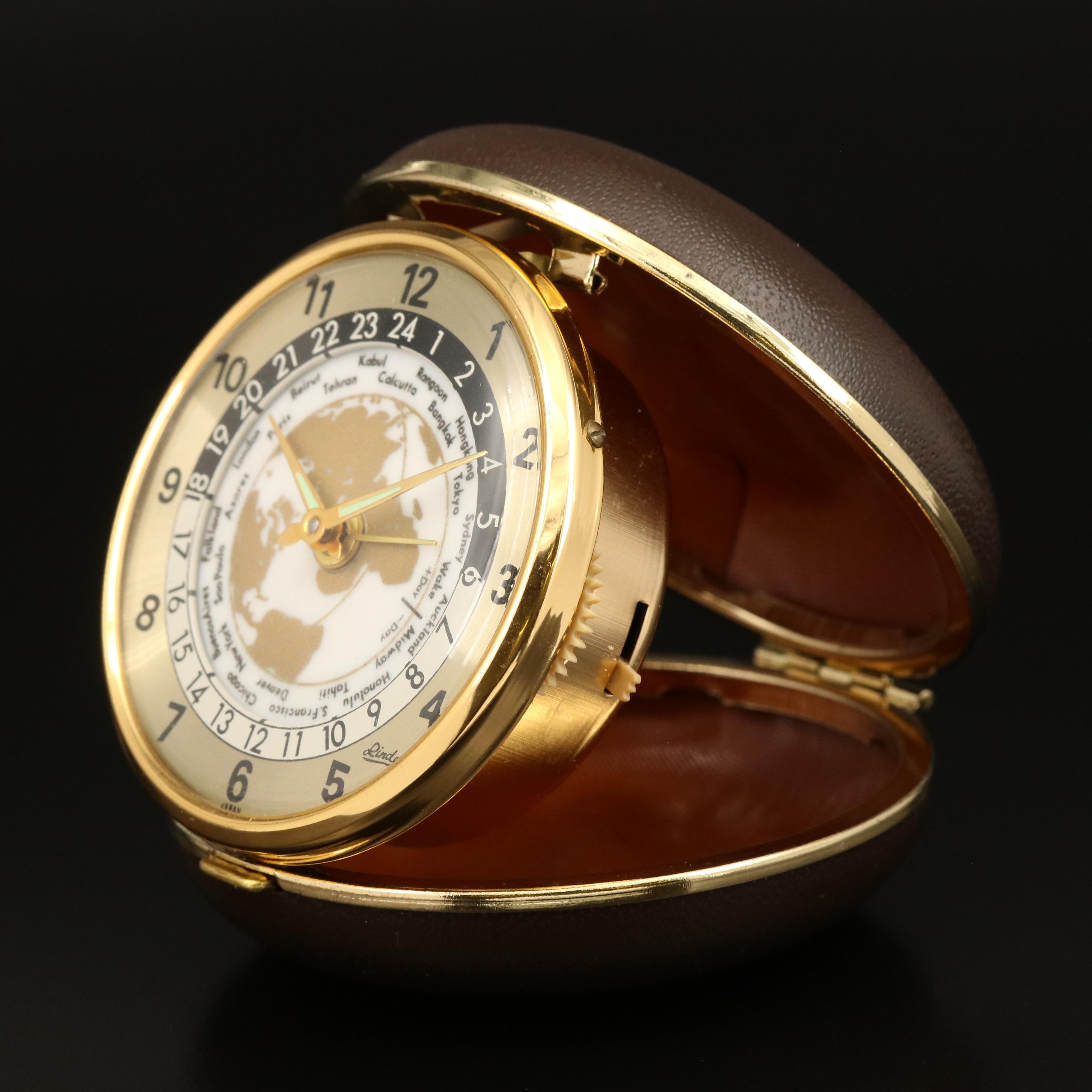 Vintage Linden World Timer Travel Alarm