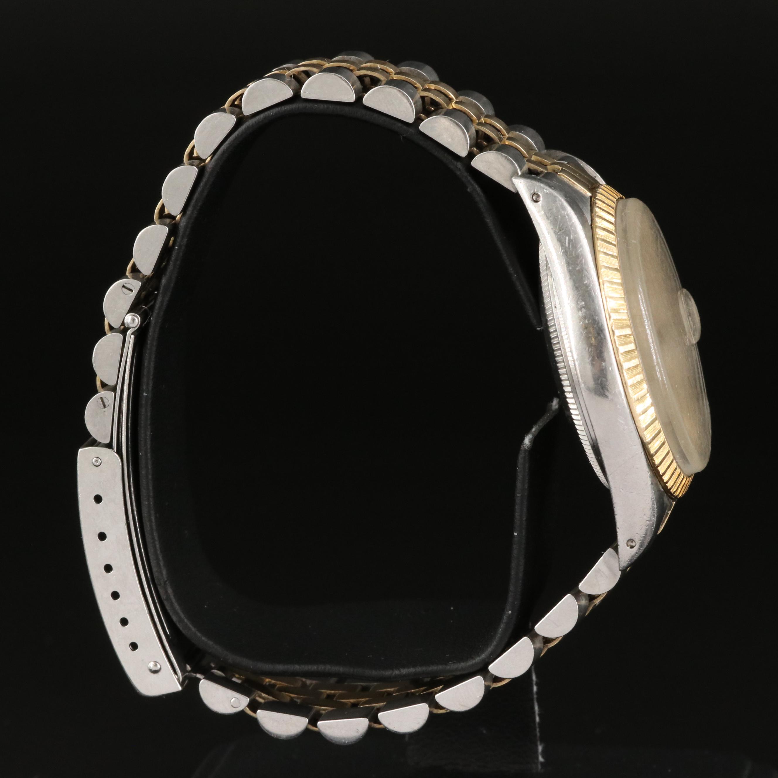 1976 Rolex Oyster Perpetual Date 14K and Stainless Steel Watch