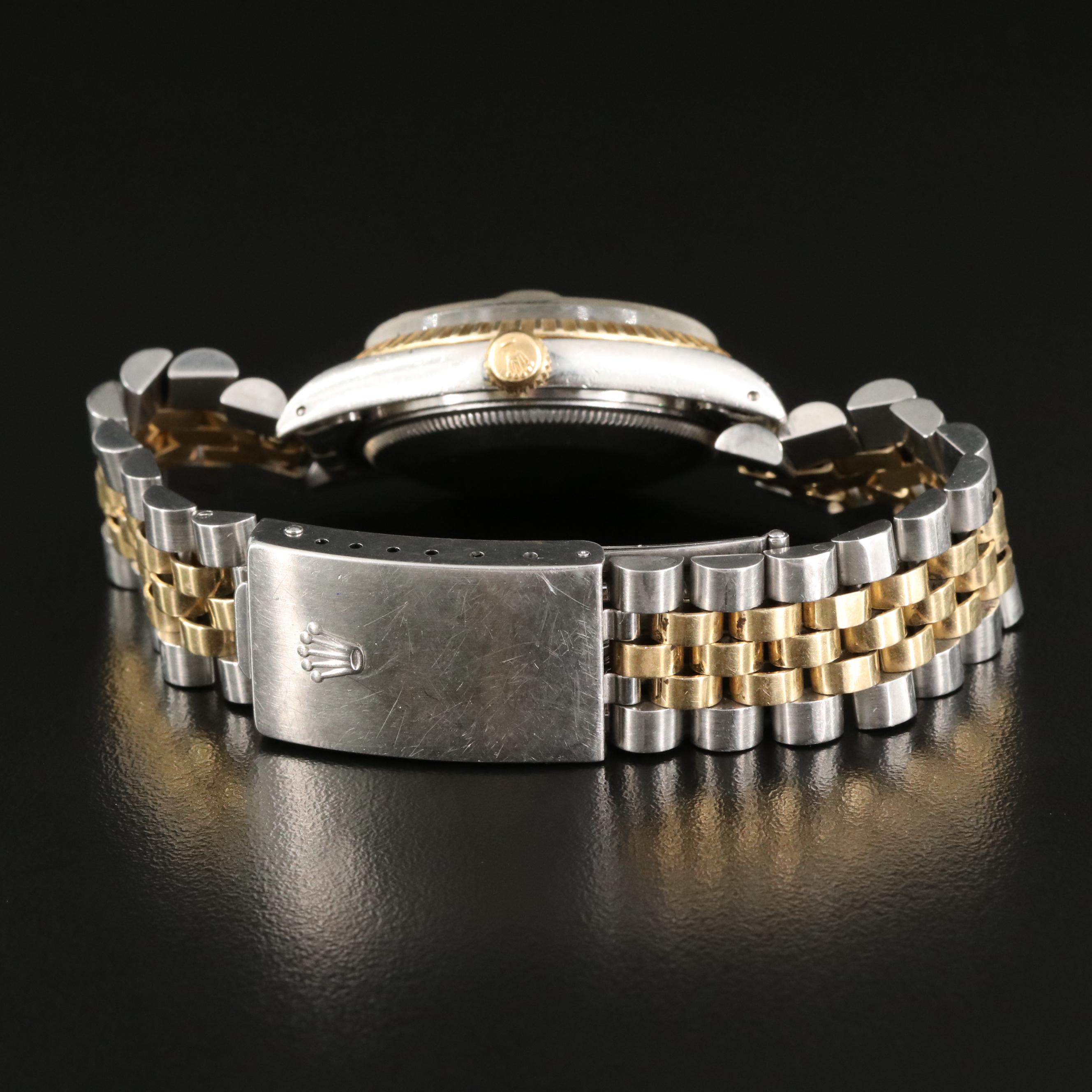 1976 Rolex Oyster Perpetual Date 14K and Stainless Steel Watch