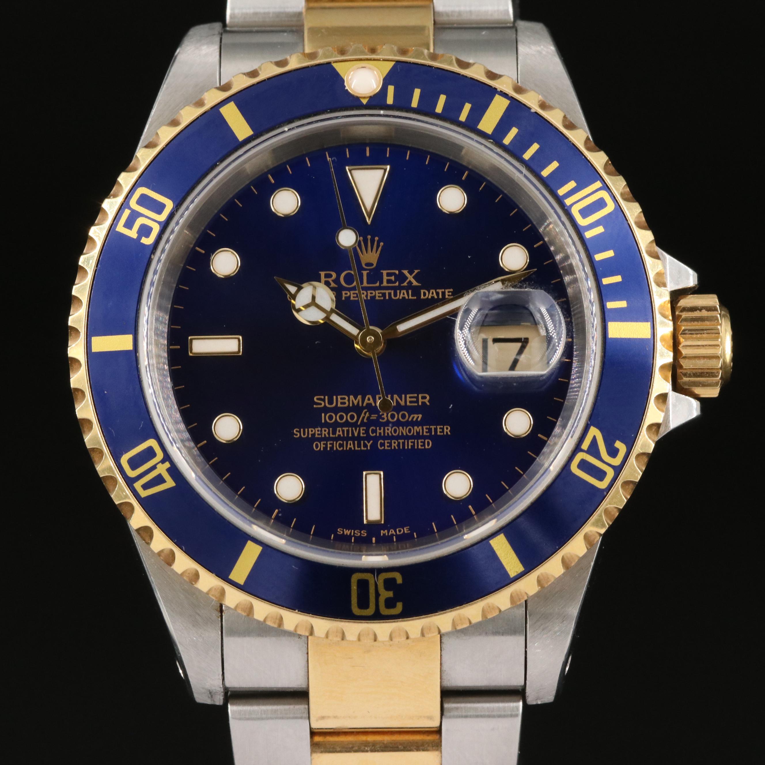 2000 - 2001 Rolex Submariner 18K and Stainless Steel Watch