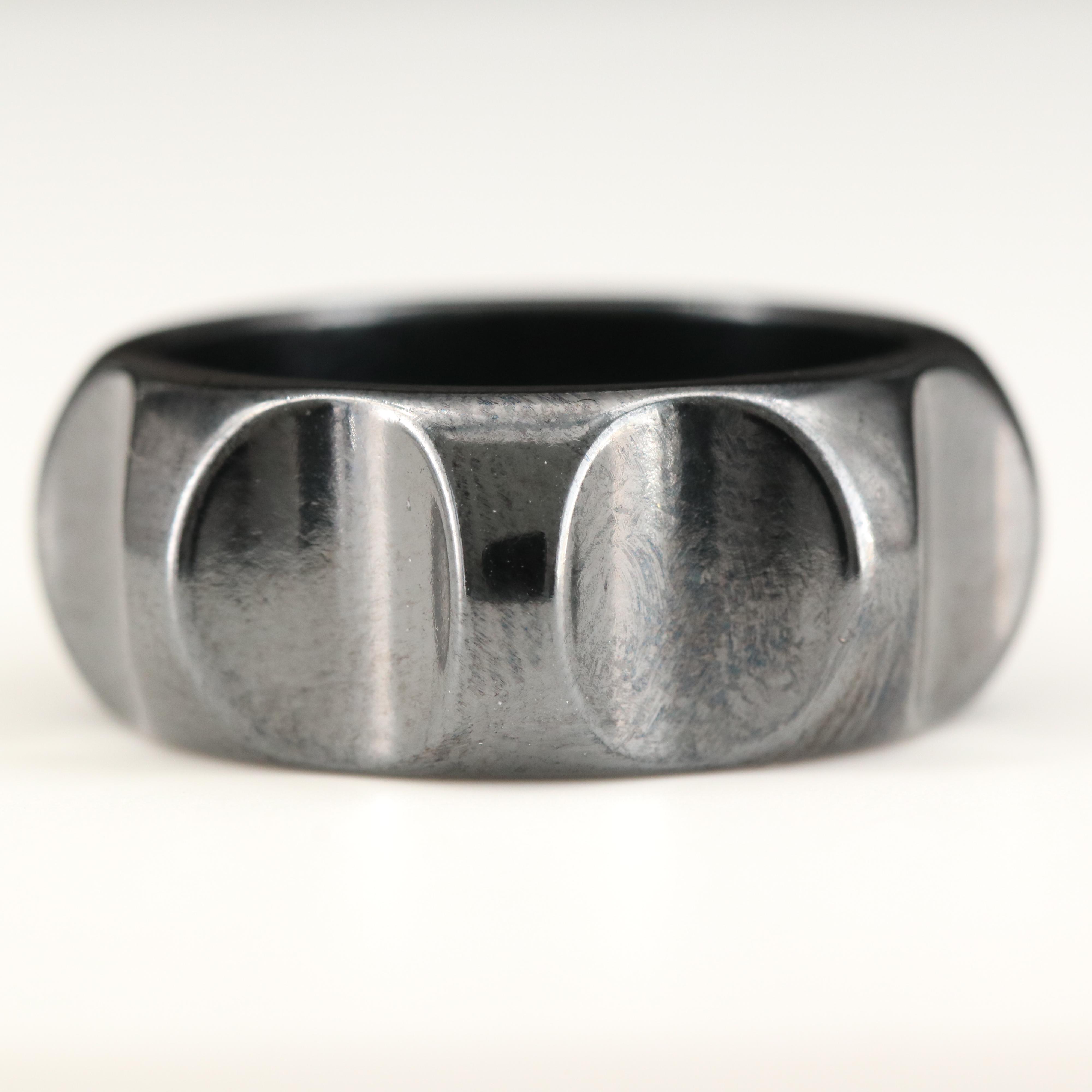 Paloma Picasso for Tiffany & Co. Titanium Groove Band