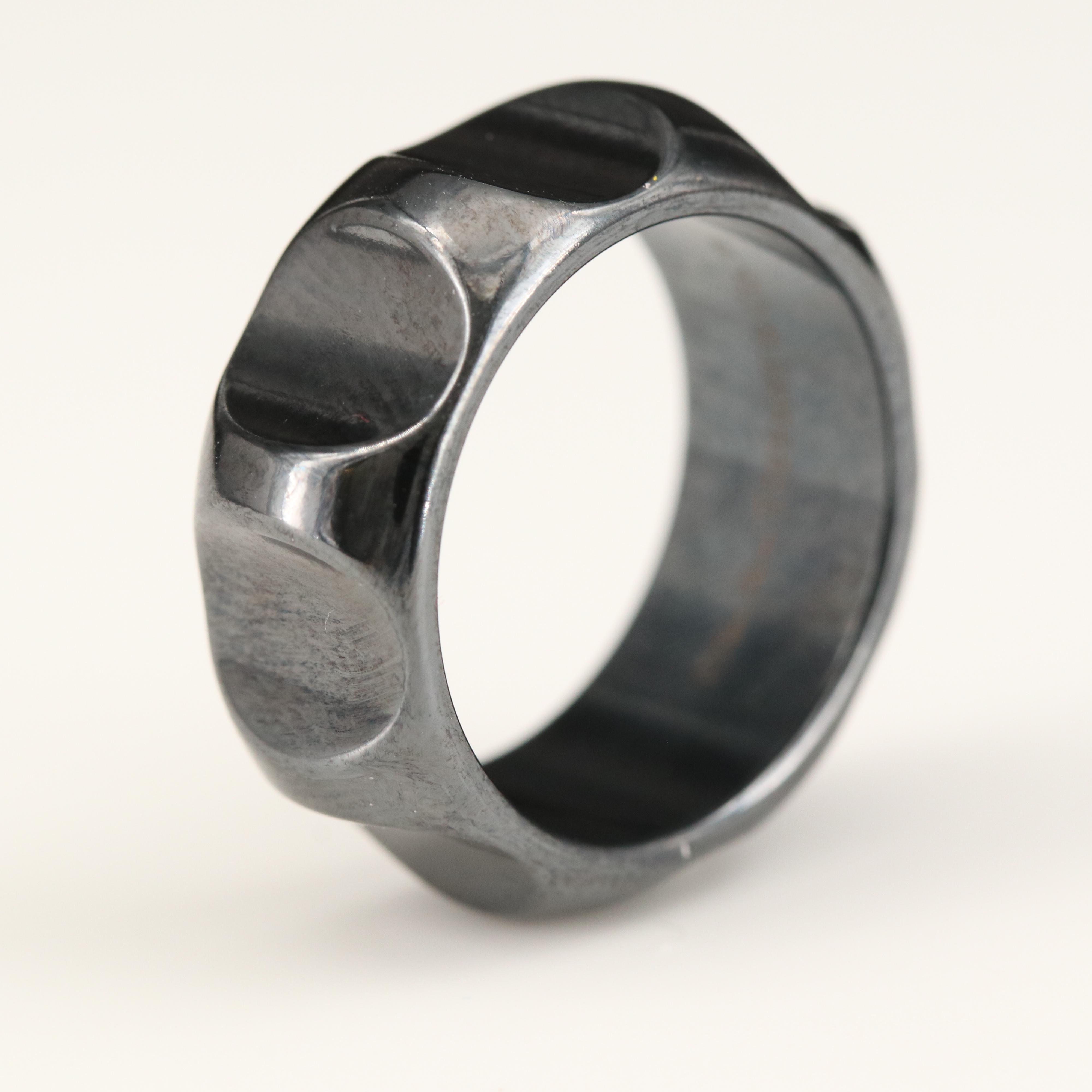 Paloma Picasso for Tiffany & Co. Titanium Groove Band