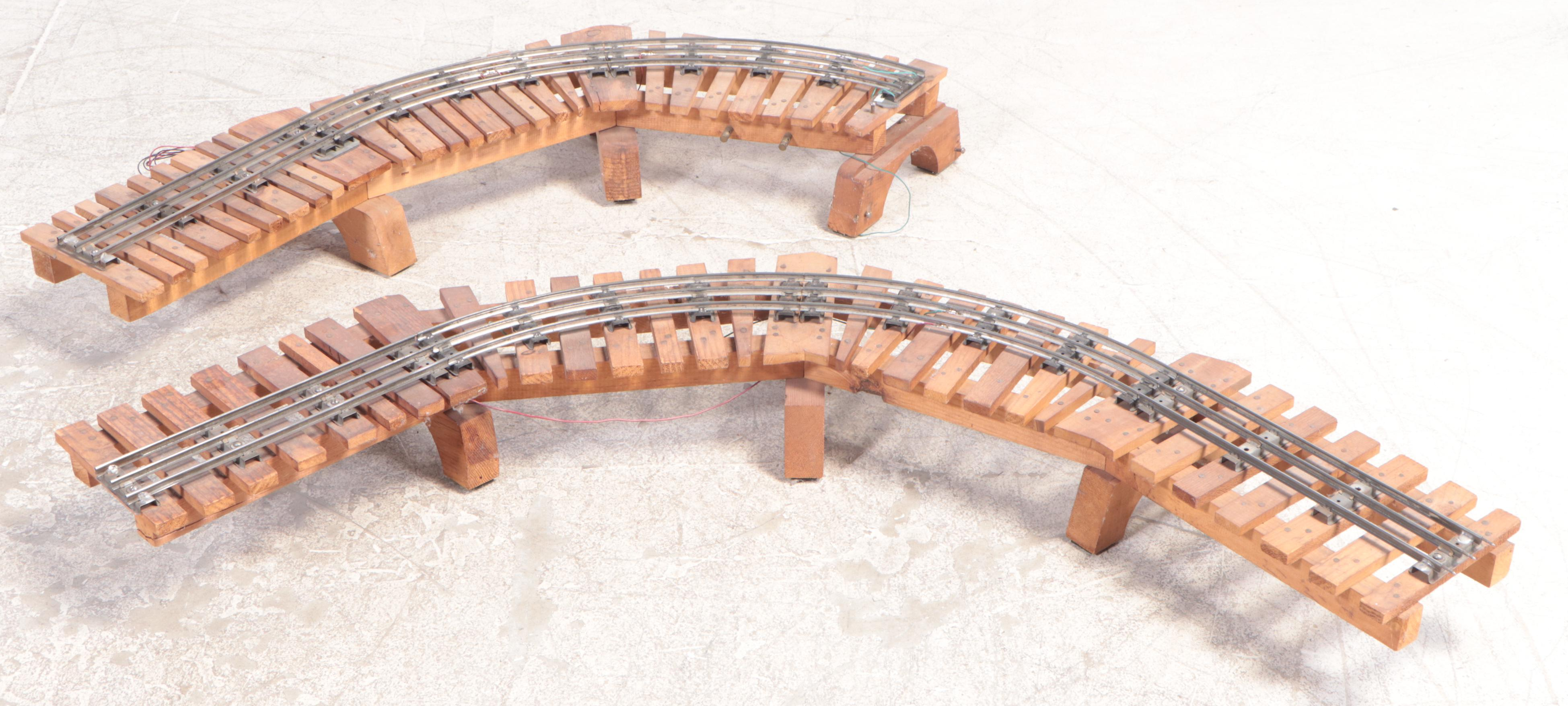Large Handmade Wooden Train Set