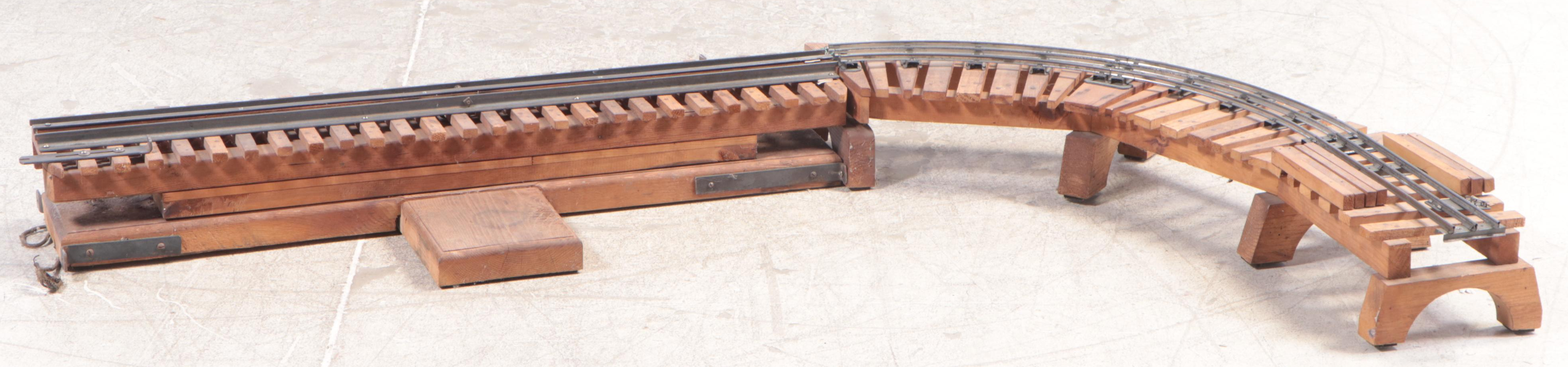 Large Handmade Wooden Train Set