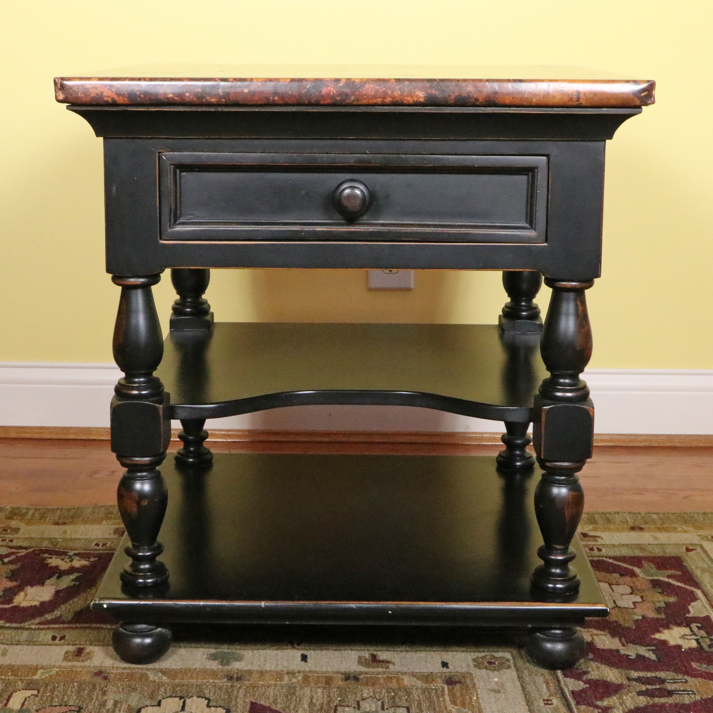 Arhaus Furniture "Cobrizo" Hammered Copper Top Side Table