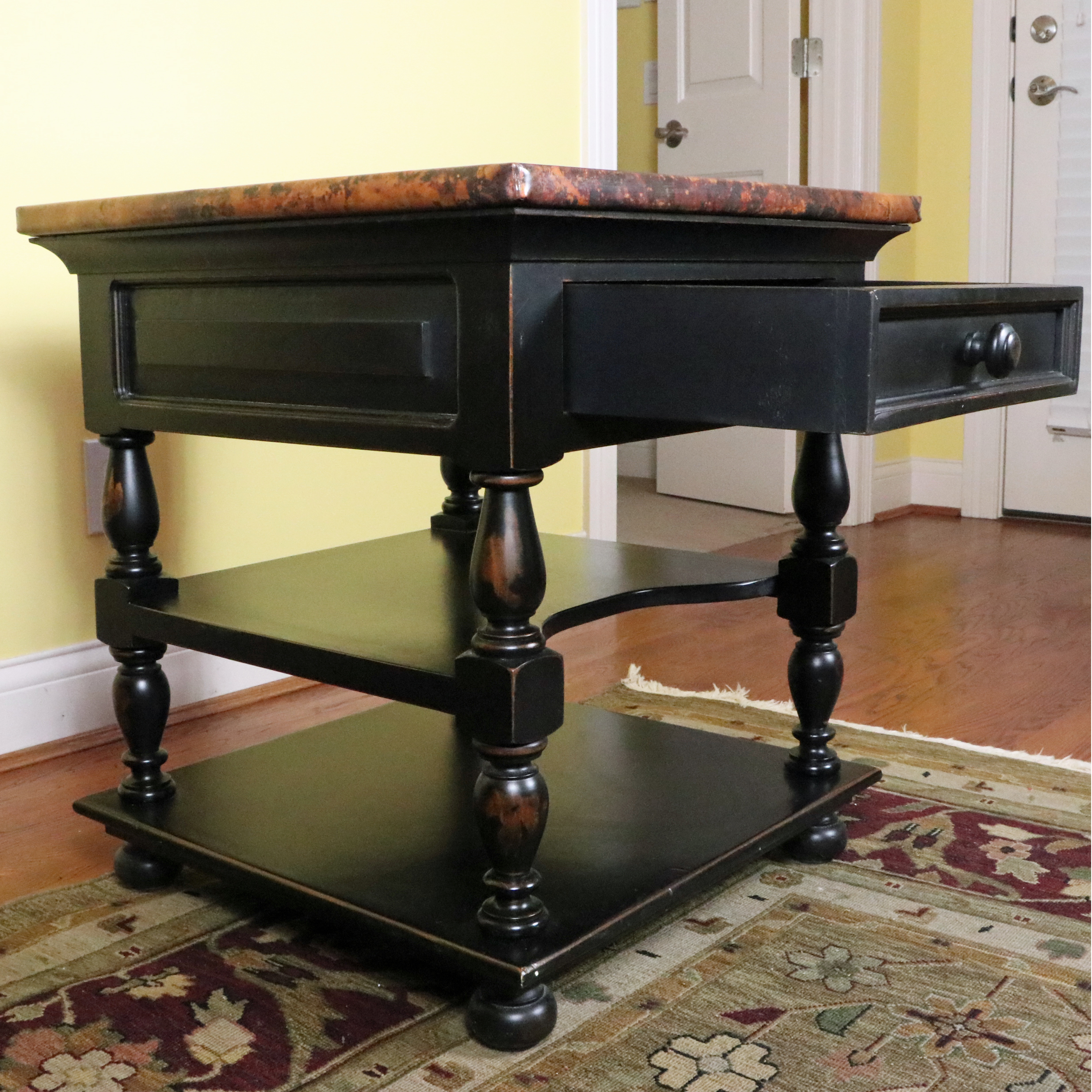 Arhaus Furniture "Cobrizo" Hammered Copper Top Side Table