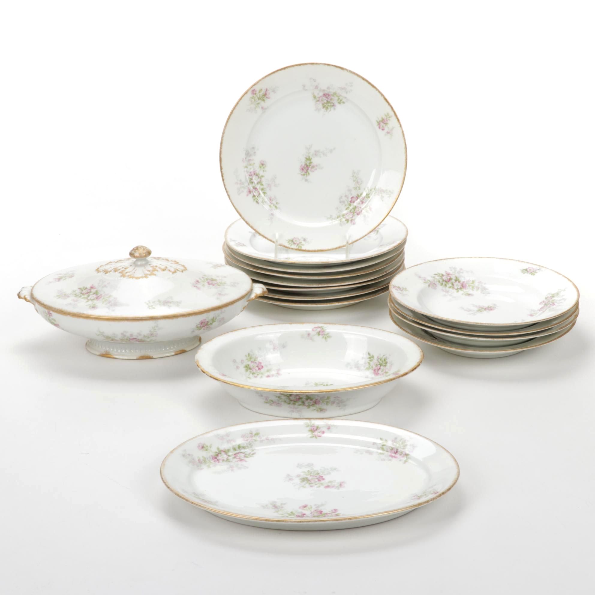 C. H. Field Haviland Limoges Dinner and Serveware, Early to Mid 20th Century