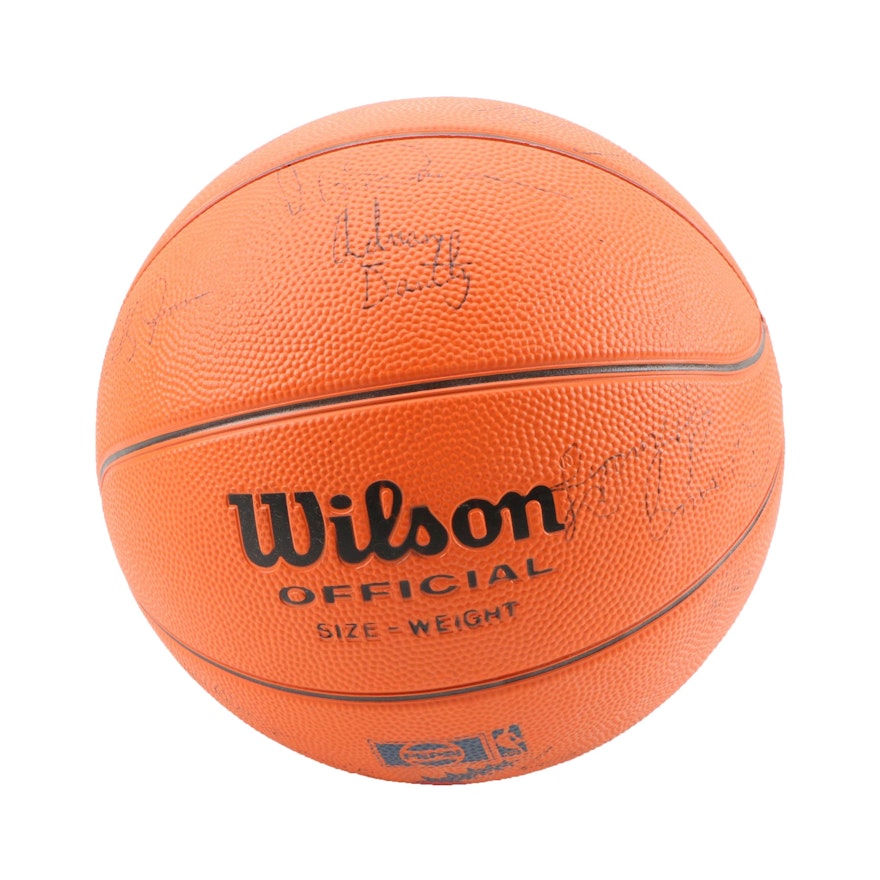 1982 NBA All-Star Team Signed Pepsi Hotshot Wilson Basketball
