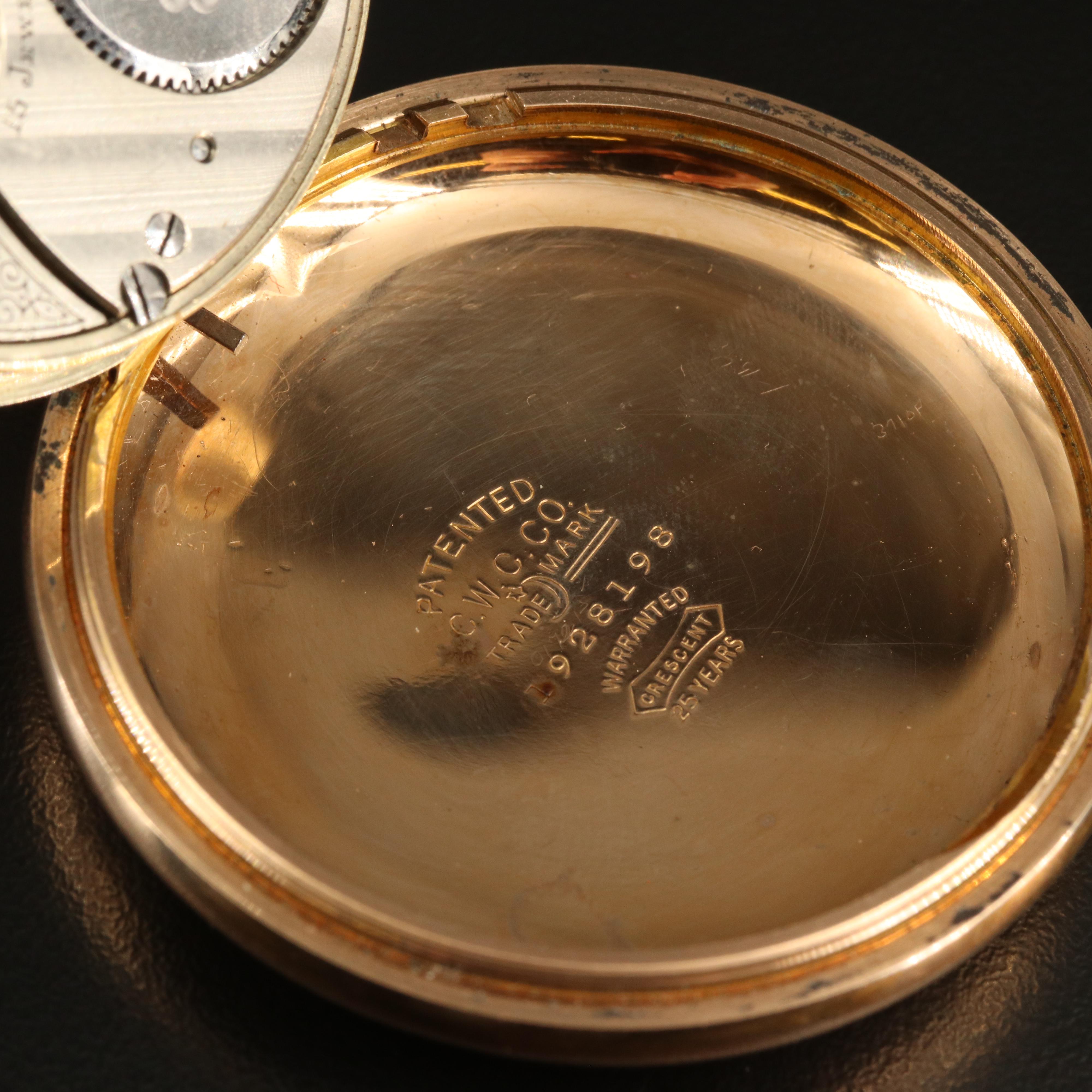 1899 Illinois Gold Filled Pocket Watch