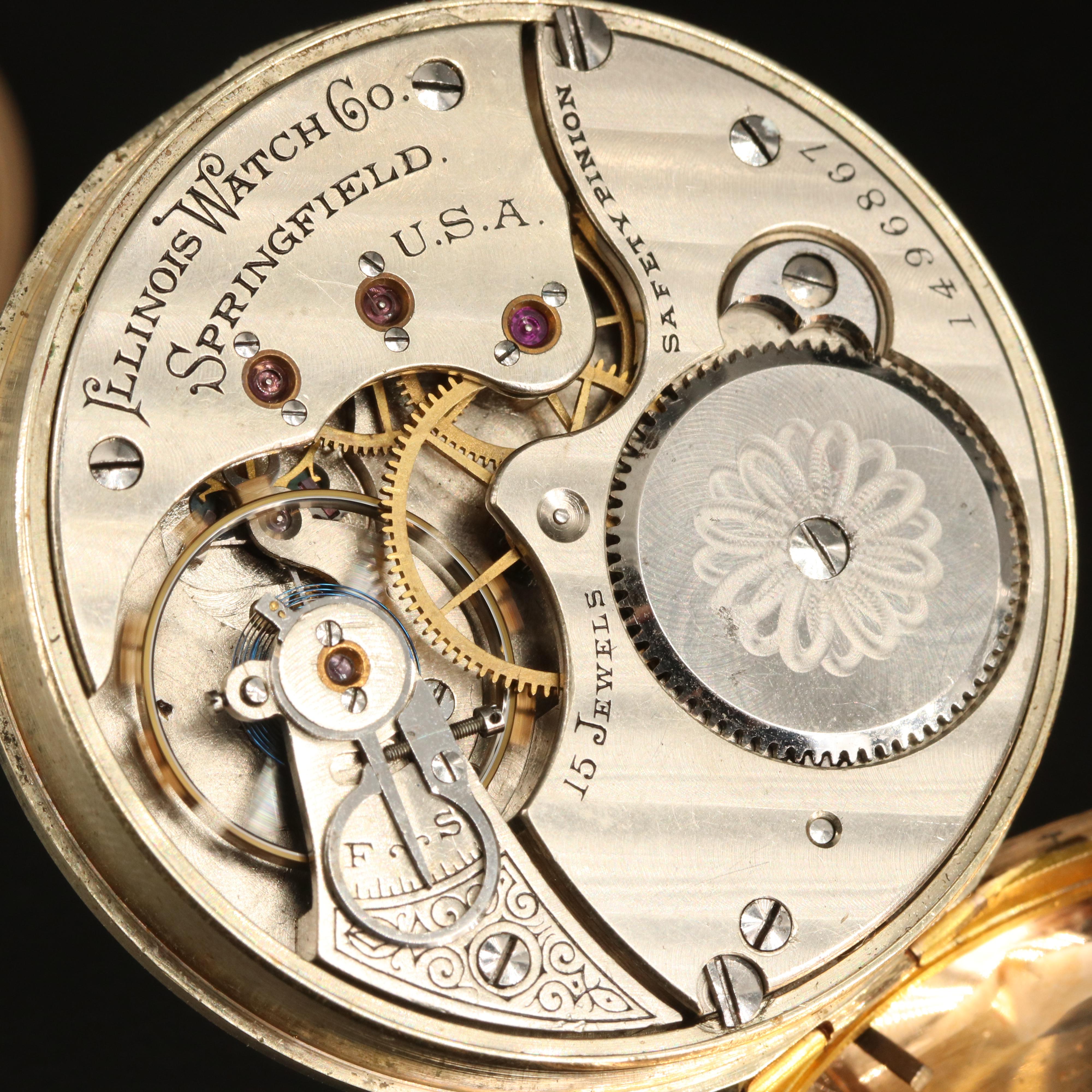 1899 Illinois Gold Filled Pocket Watch