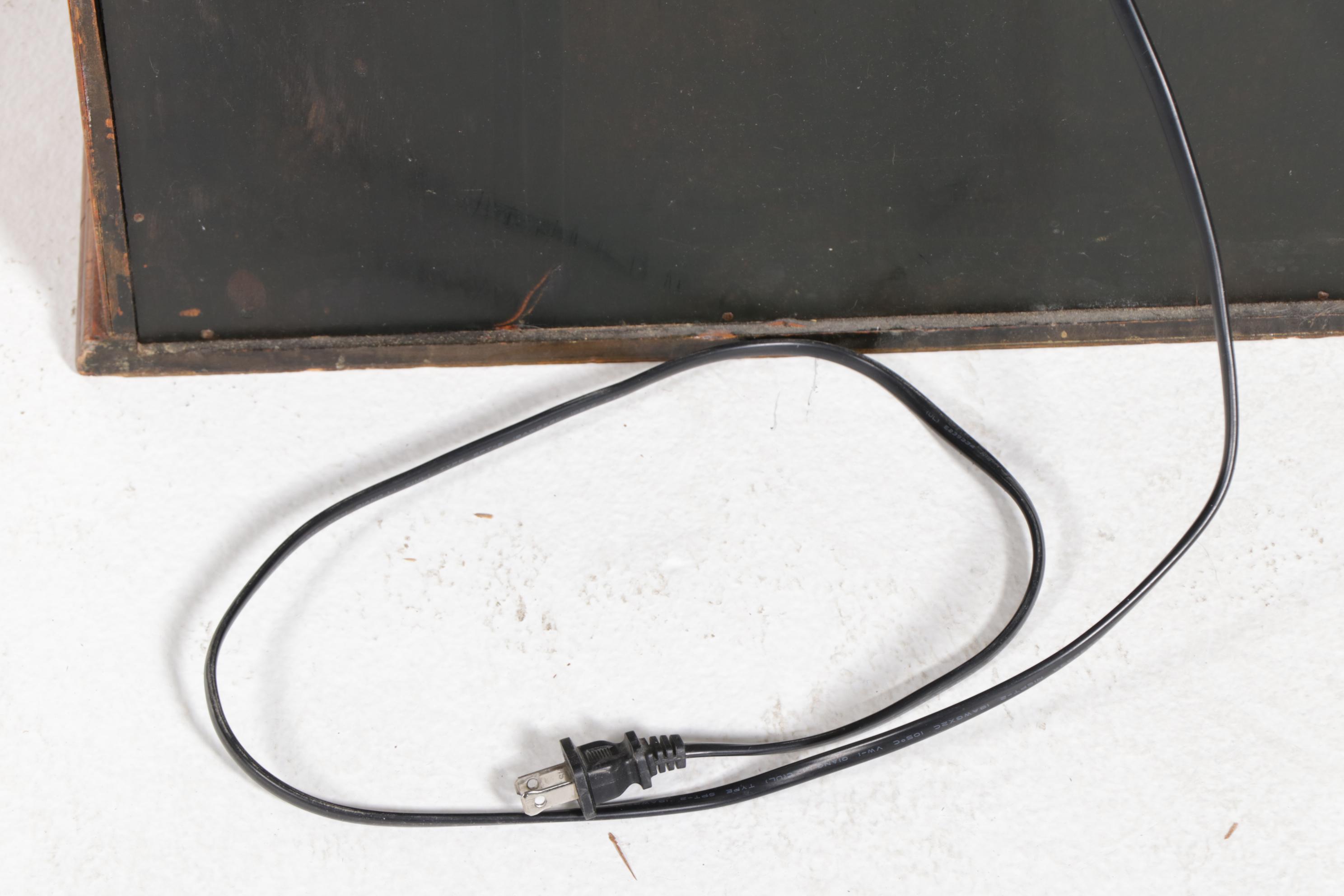 Leetac Stereo Record and CD Player with Walnut Record Cabinet and LPs