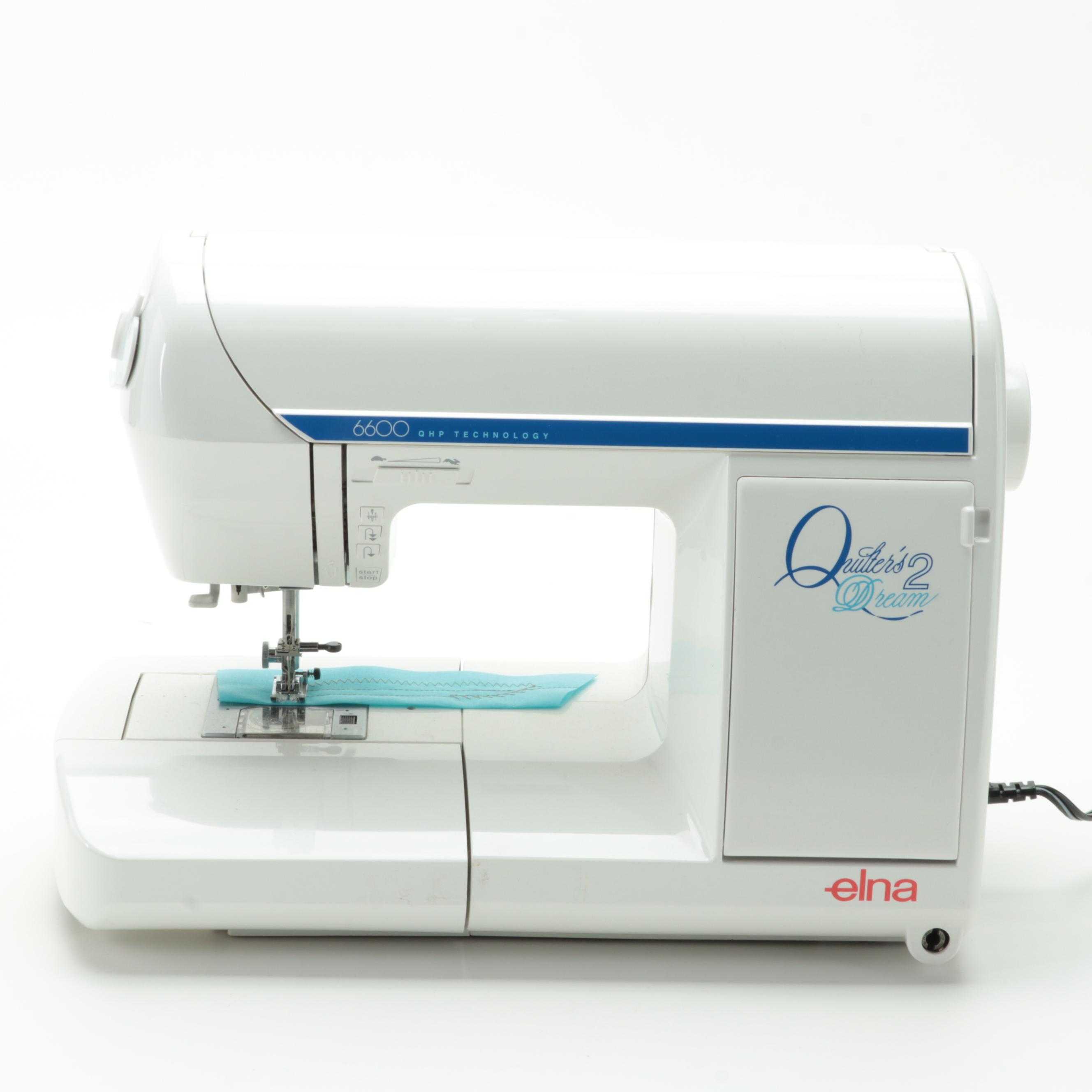 Elna 6600 Quilter's Dream 2 Sewing Machine and Accessories
