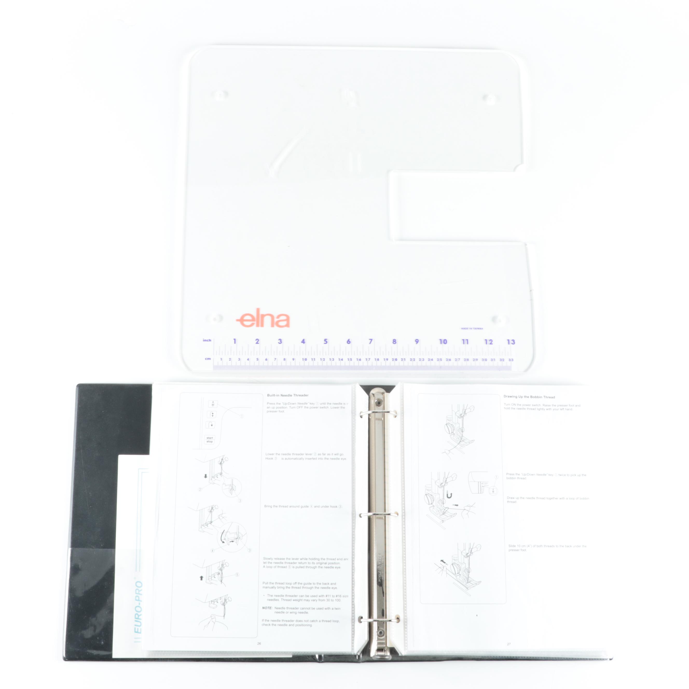 Elna 6600 Quilter's Dream 2 Sewing Machine and Accessories