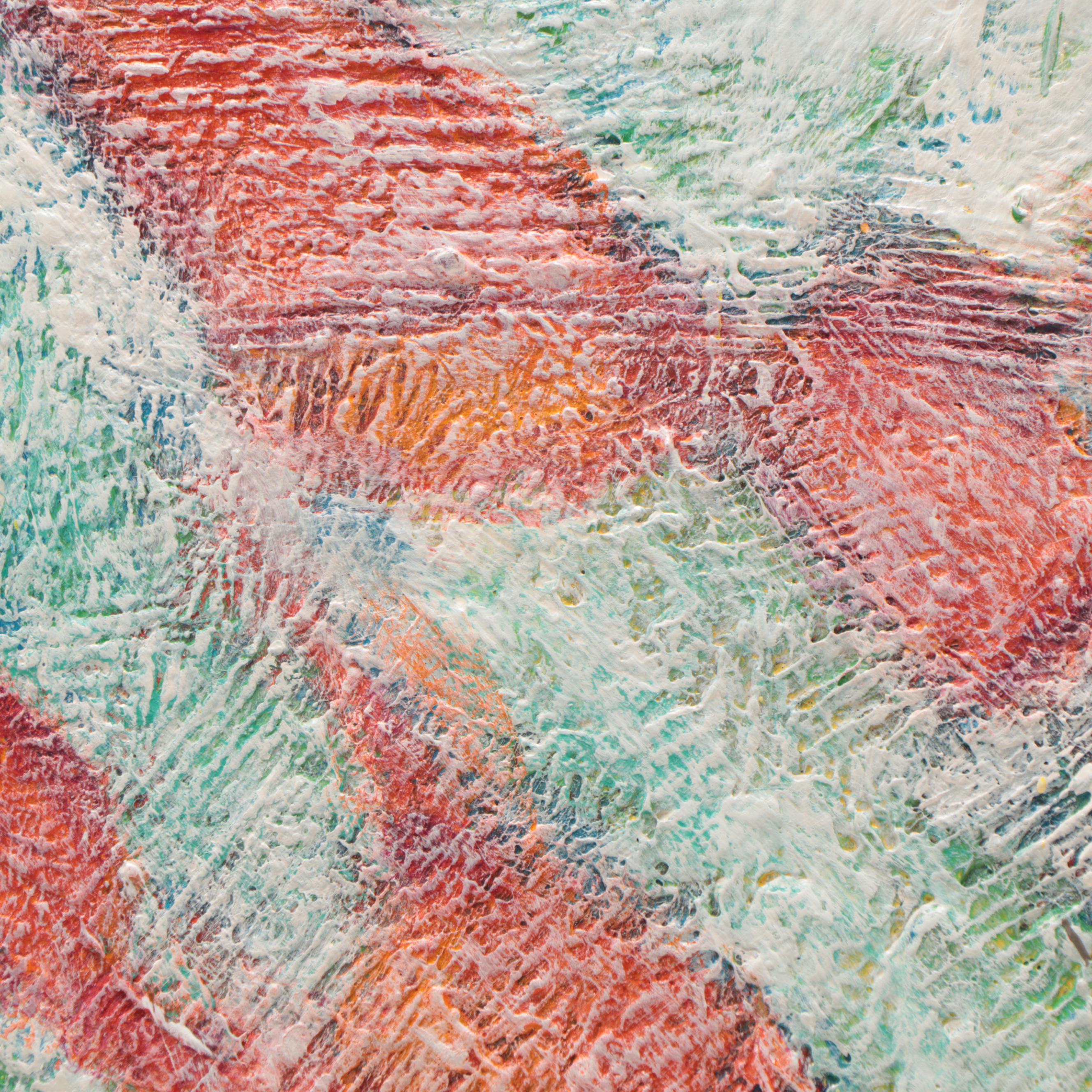 Jeffrey Scott Lewis Abstract Mixed Media Painting, 21st Century