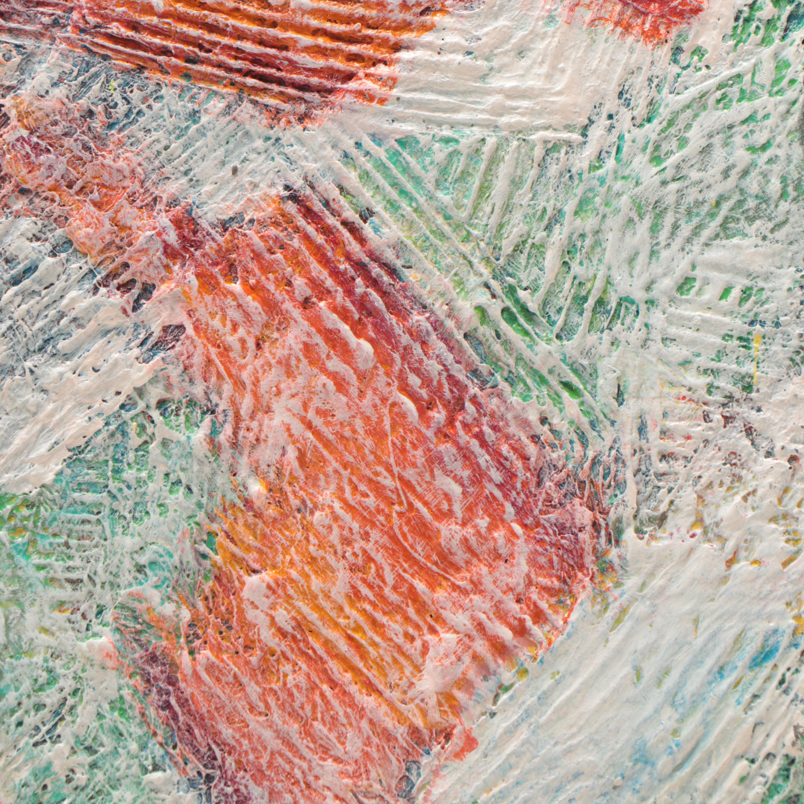 Jeffrey Scott Lewis Abstract Mixed Media Painting, 21st Century