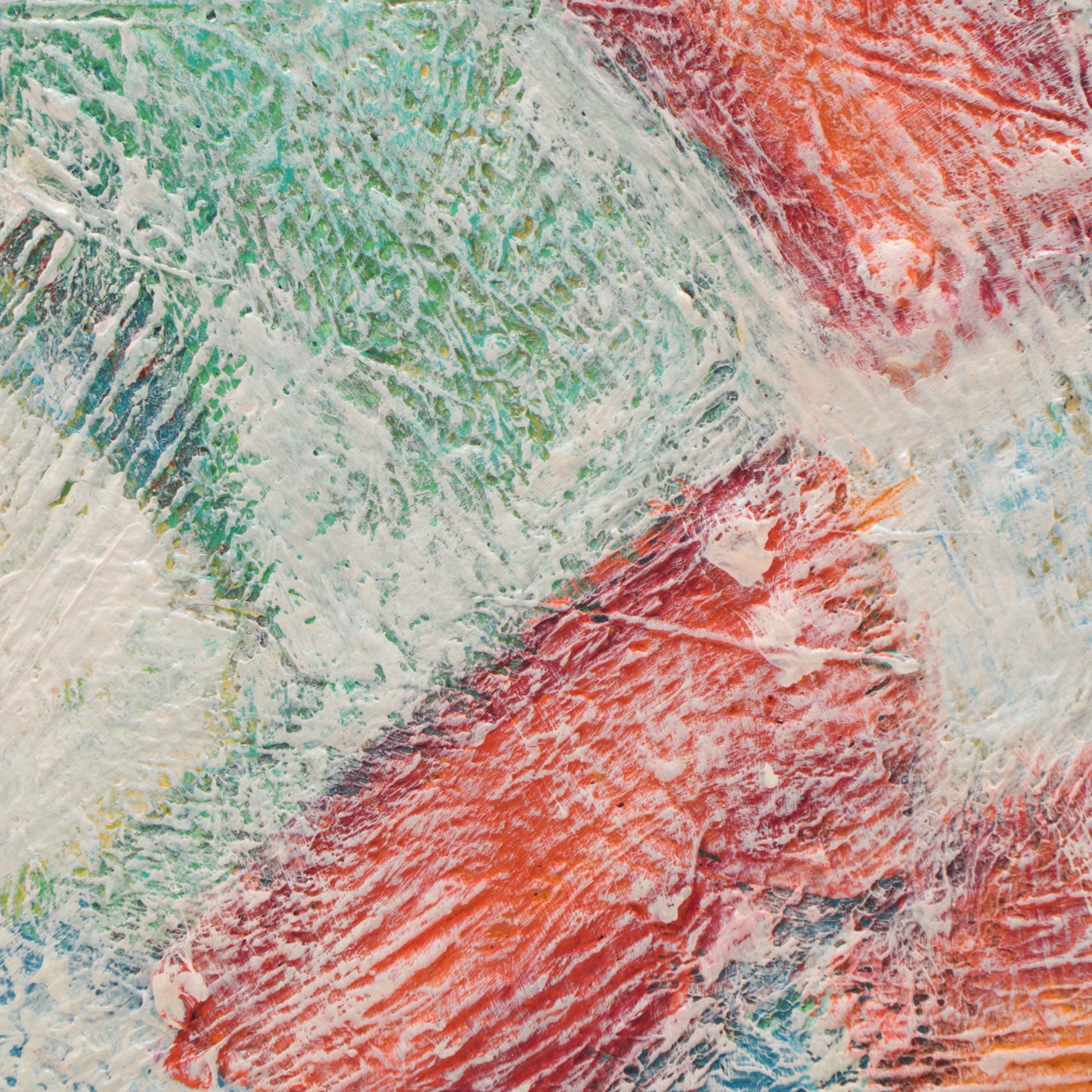 Jeffrey Scott Lewis Abstract Mixed Media Painting, 21st Century