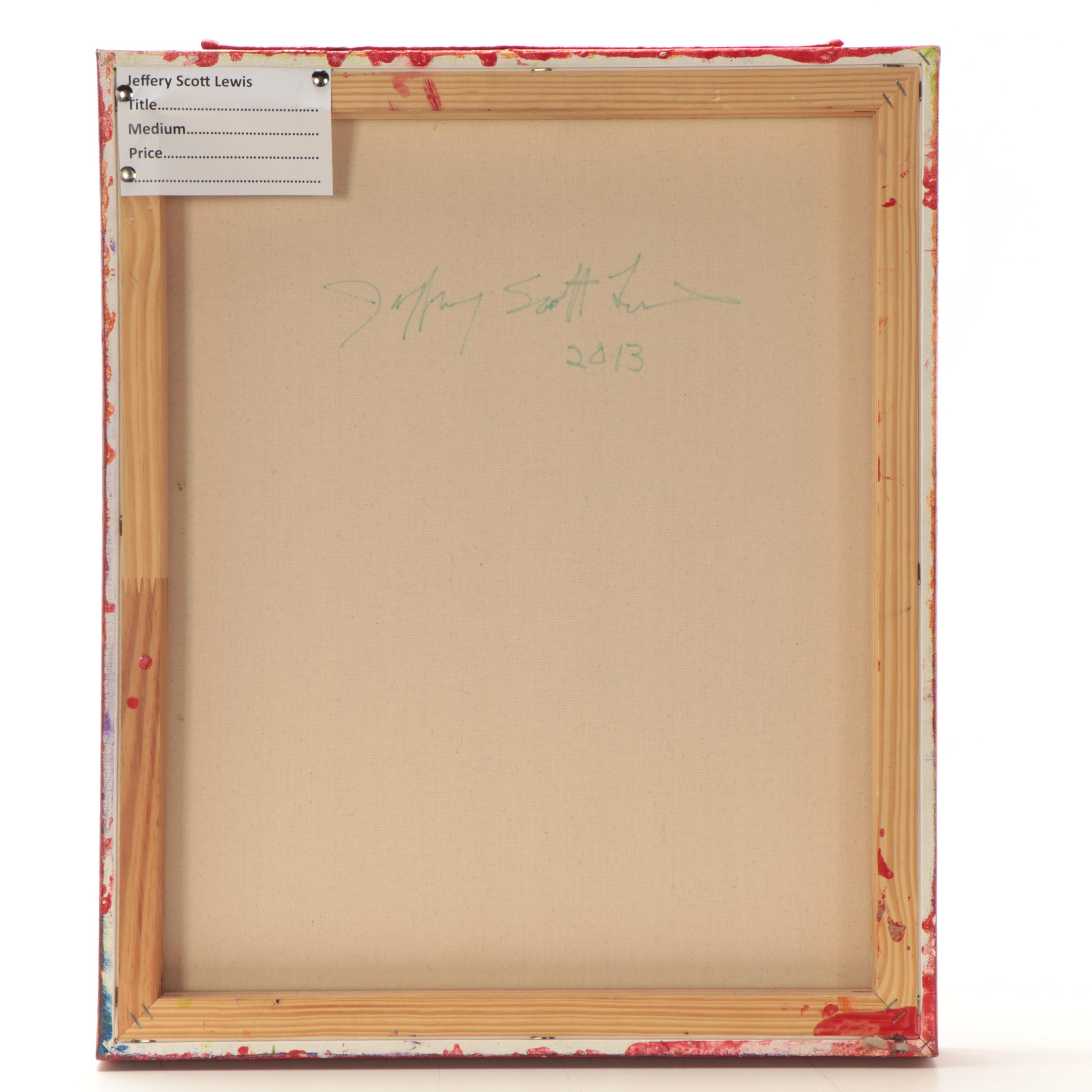 Jeffrey Scott Lewis Mixed Media Painting, 2013