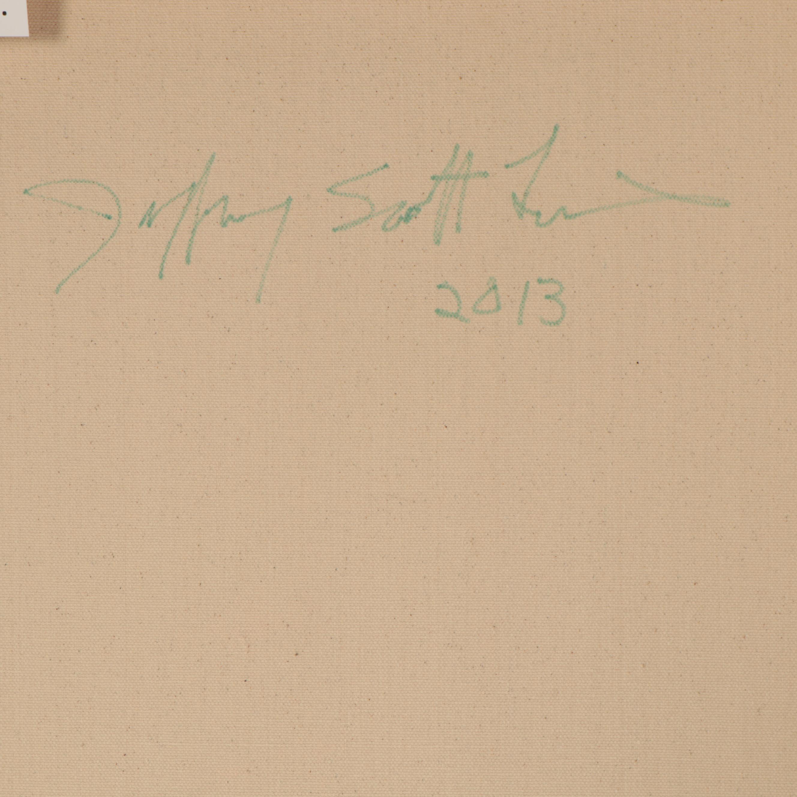 Jeffrey Scott Lewis Mixed Media Painting, 2013