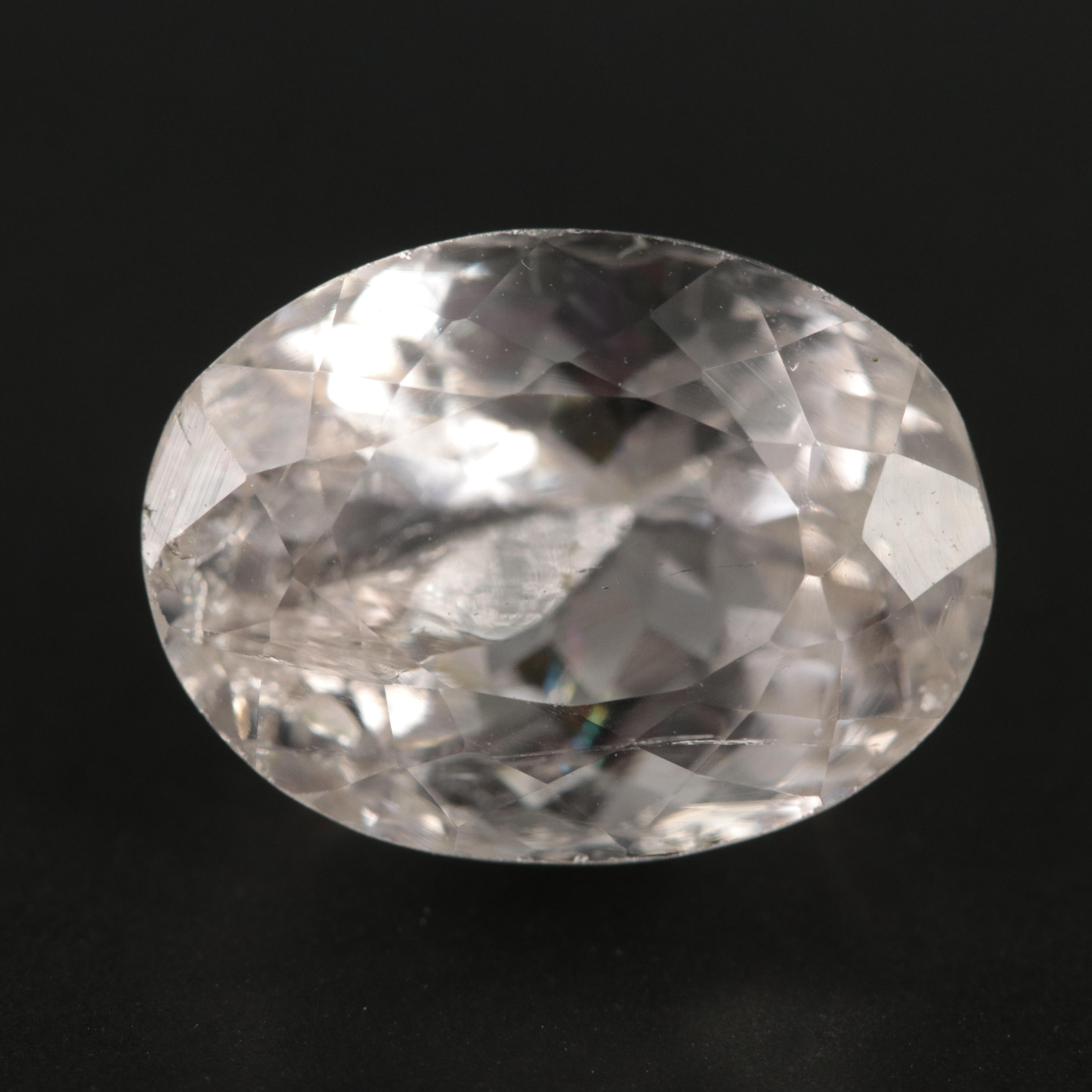 Loose 8.26 CT Oval Faceted Morganite
