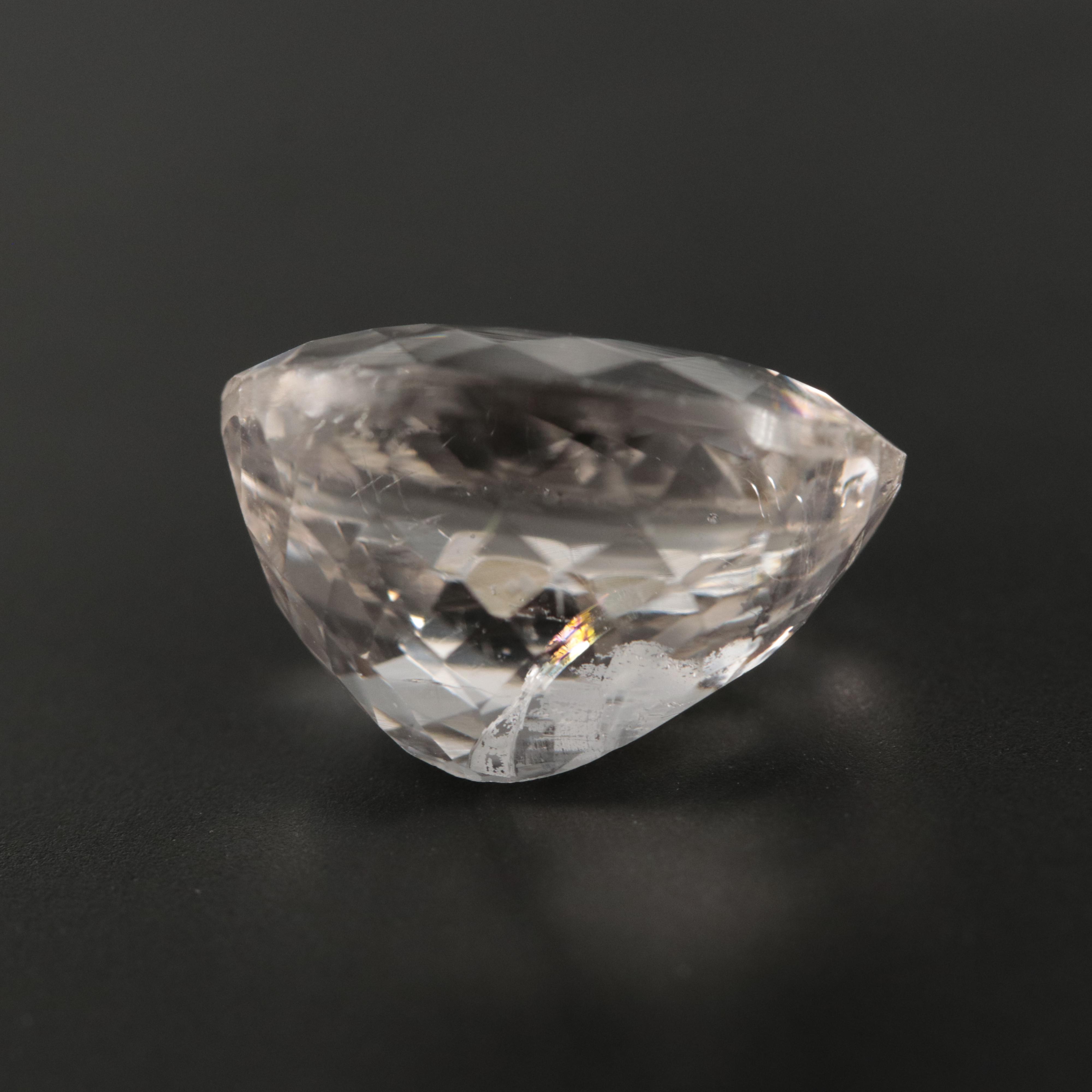 Loose 8.26 CT Oval Faceted Morganite
