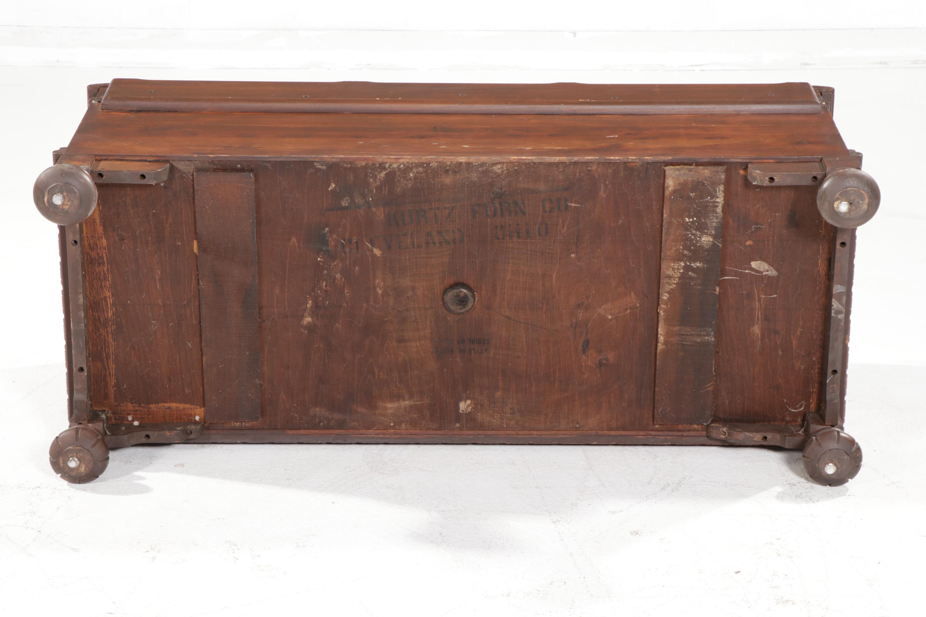 Lane Furniture Spanish Baroque Style Cedar Lined Blanket Chest, 1930s