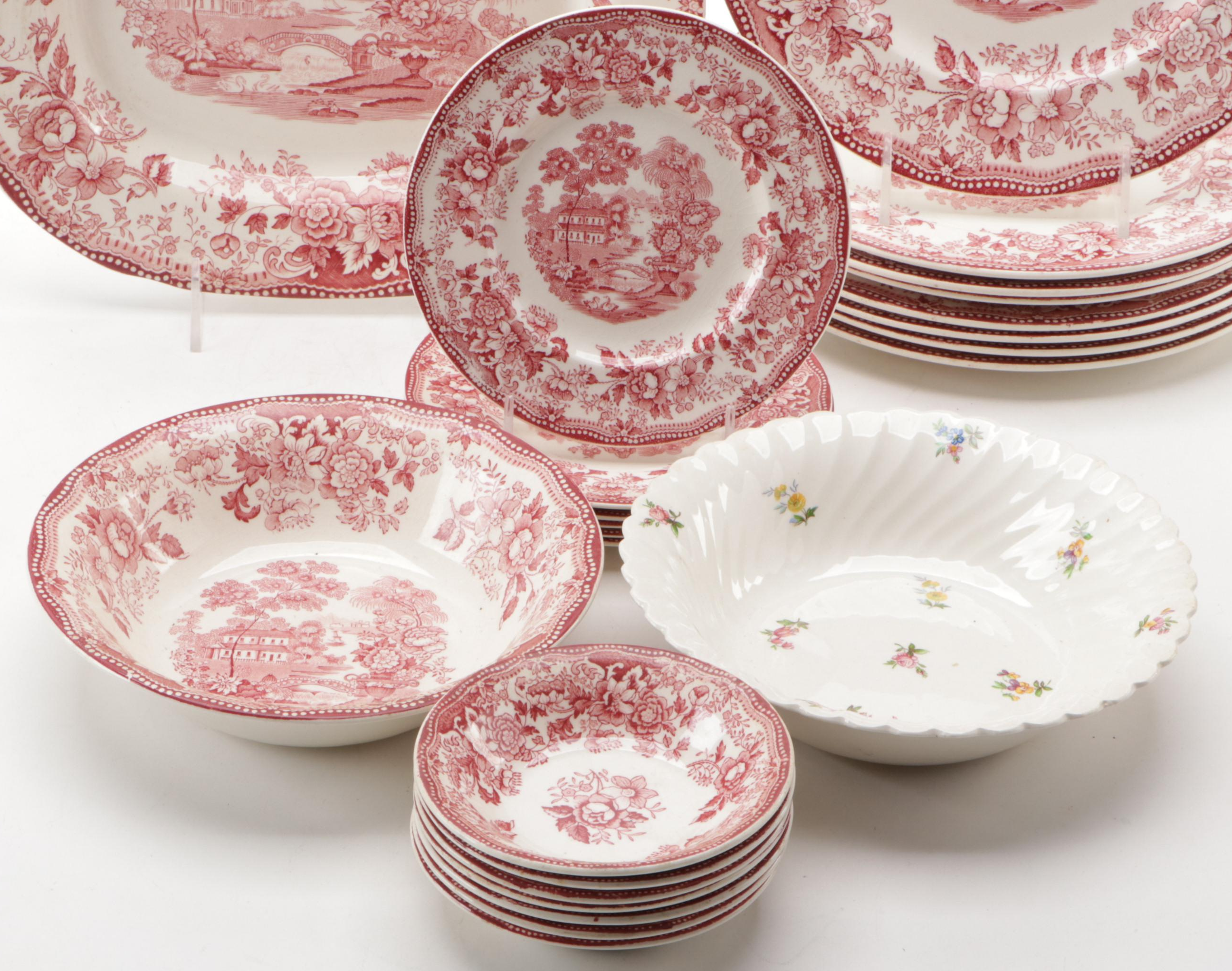 Clarice Cliff for Royal Staffordshire "Tonquin" Dinnerware, Mid-20th Century