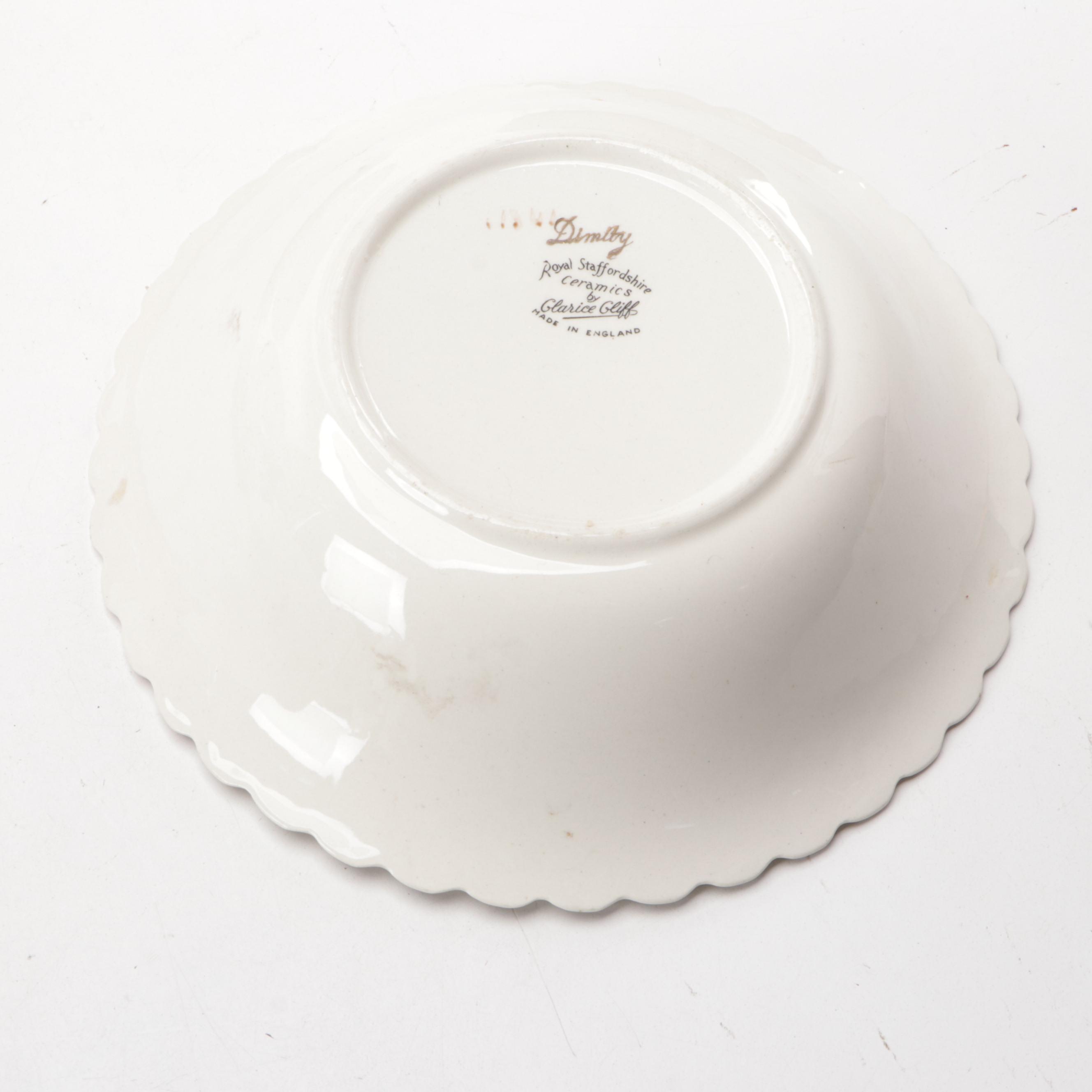 Clarice Cliff for Royal Staffordshire "Tonquin" Dinnerware, Mid-20th Century