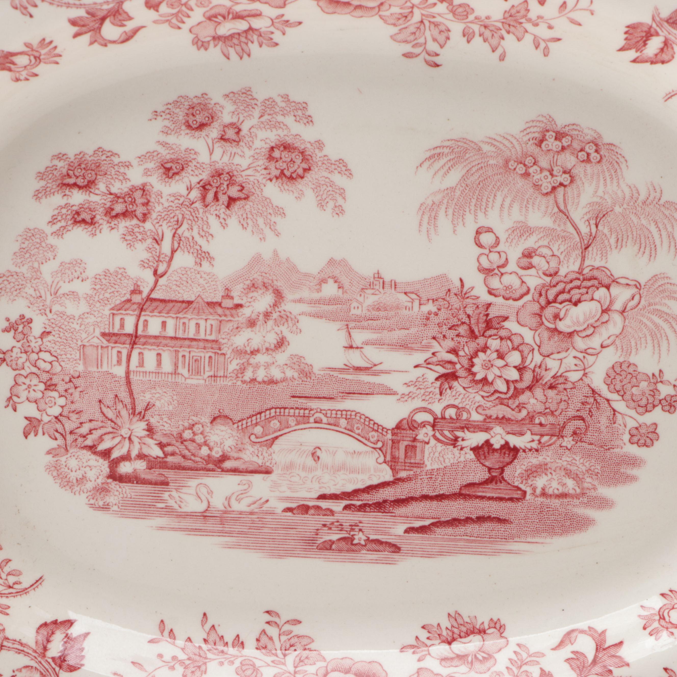 Clarice Cliff for Royal Staffordshire "Tonquin" Dinnerware, Mid-20th Century