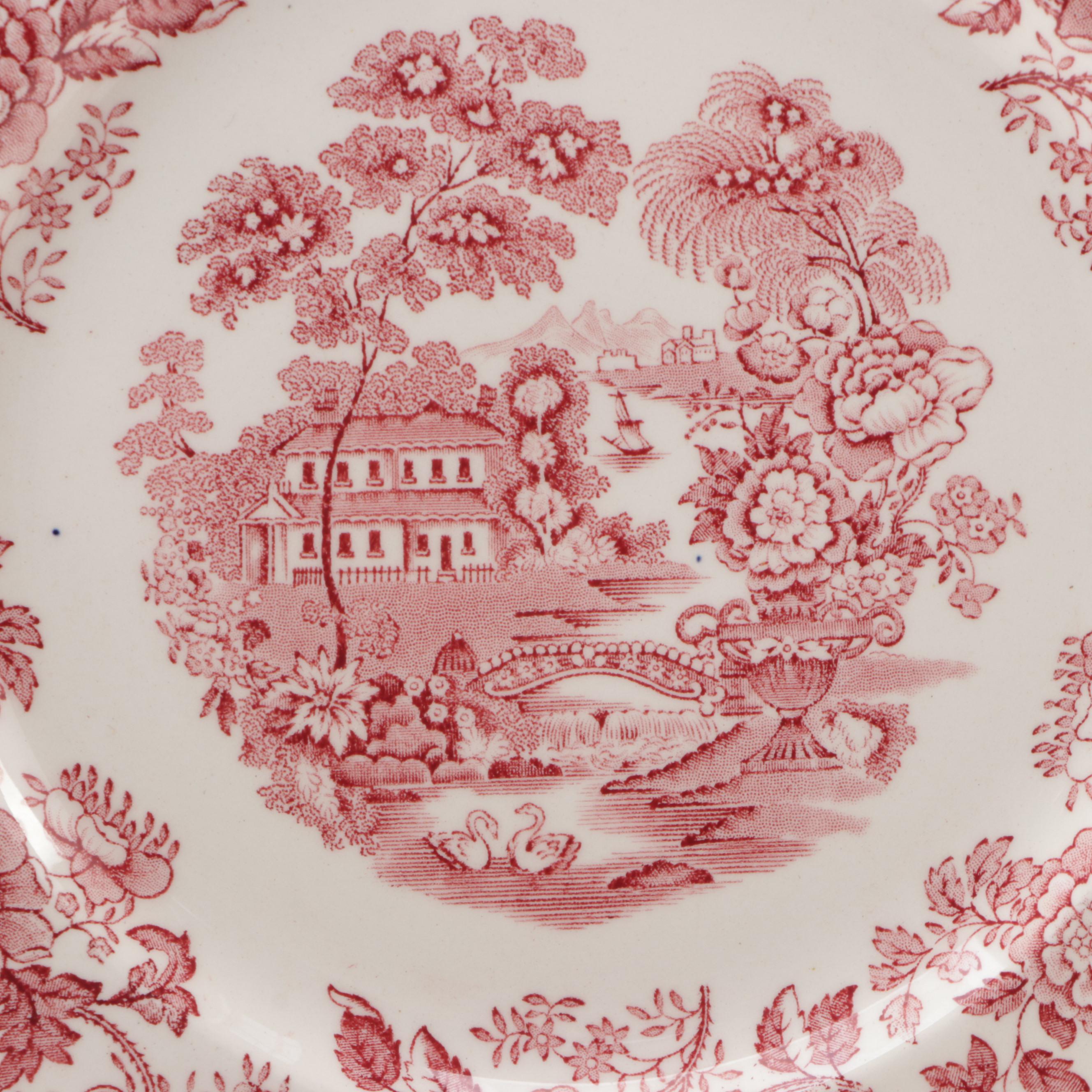 Clarice Cliff for Royal Staffordshire "Tonquin" Dinnerware, Mid-20th Century