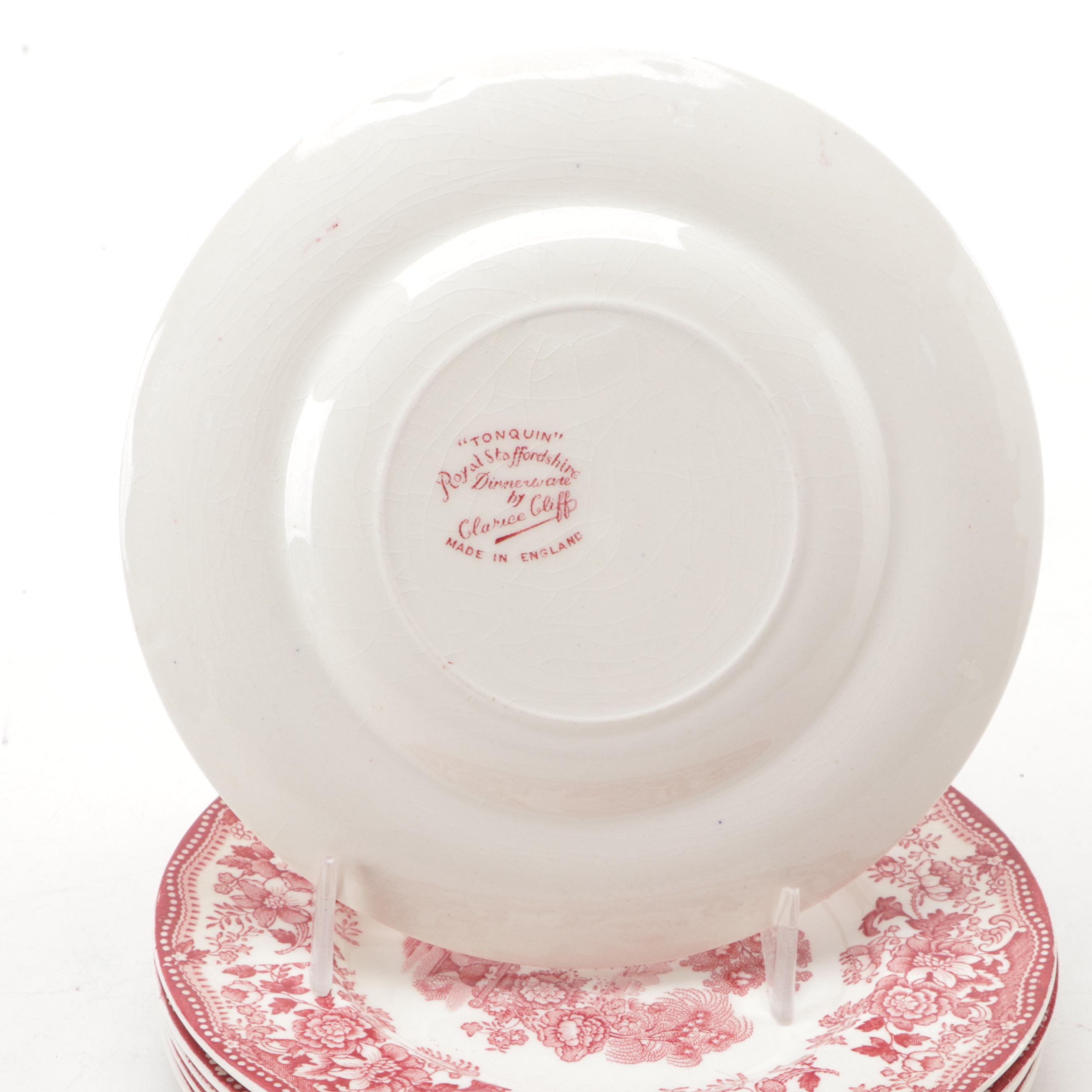 Clarice Cliff for Royal Staffordshire "Tonquin" Dinnerware, Mid-20th Century