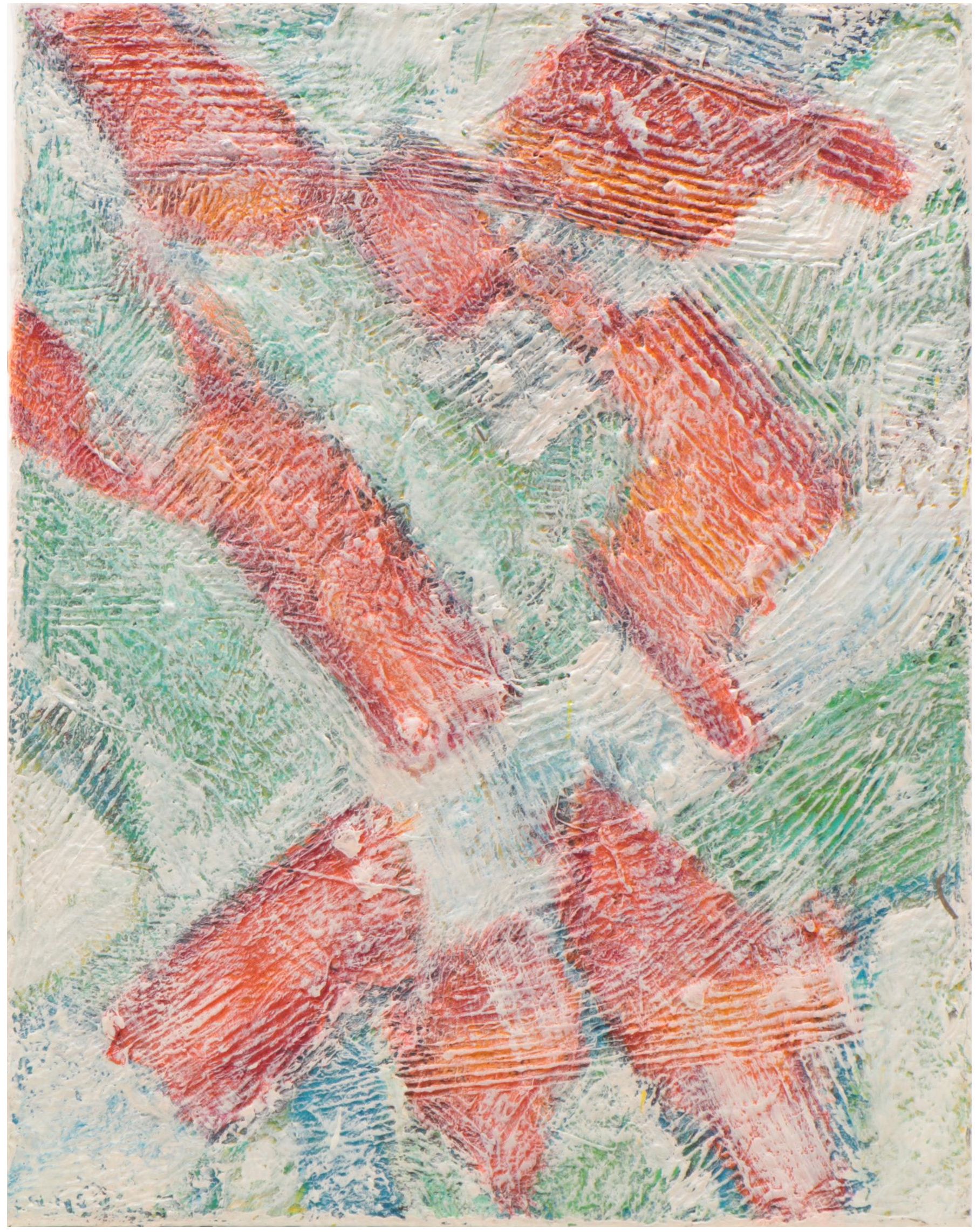 Jeffrey Scott Lewis Abstract Mixed Media Painting, 21st Century