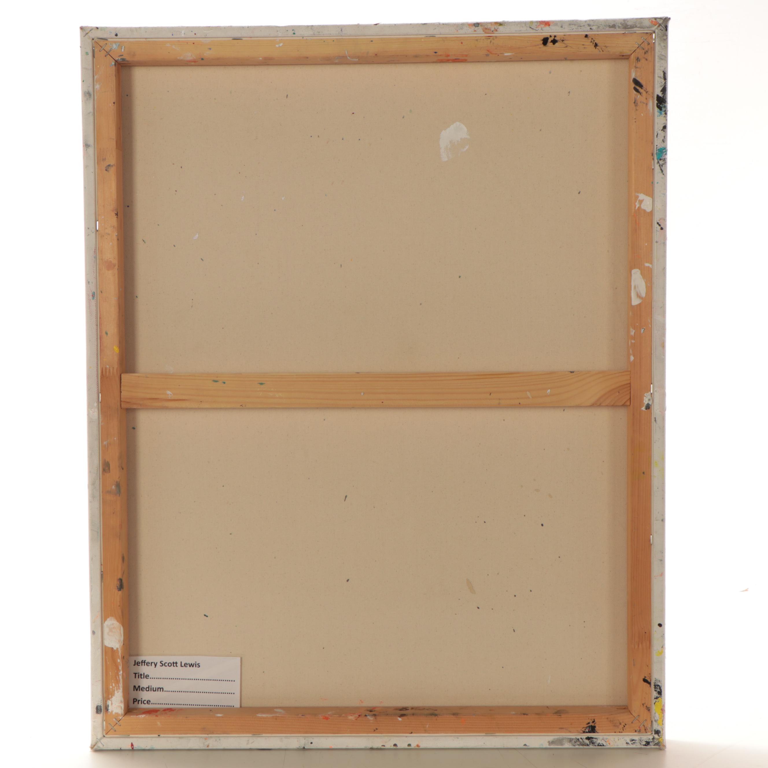 Jeffrey Scott Lewis Abstract Acrylic Painting, 21st Century