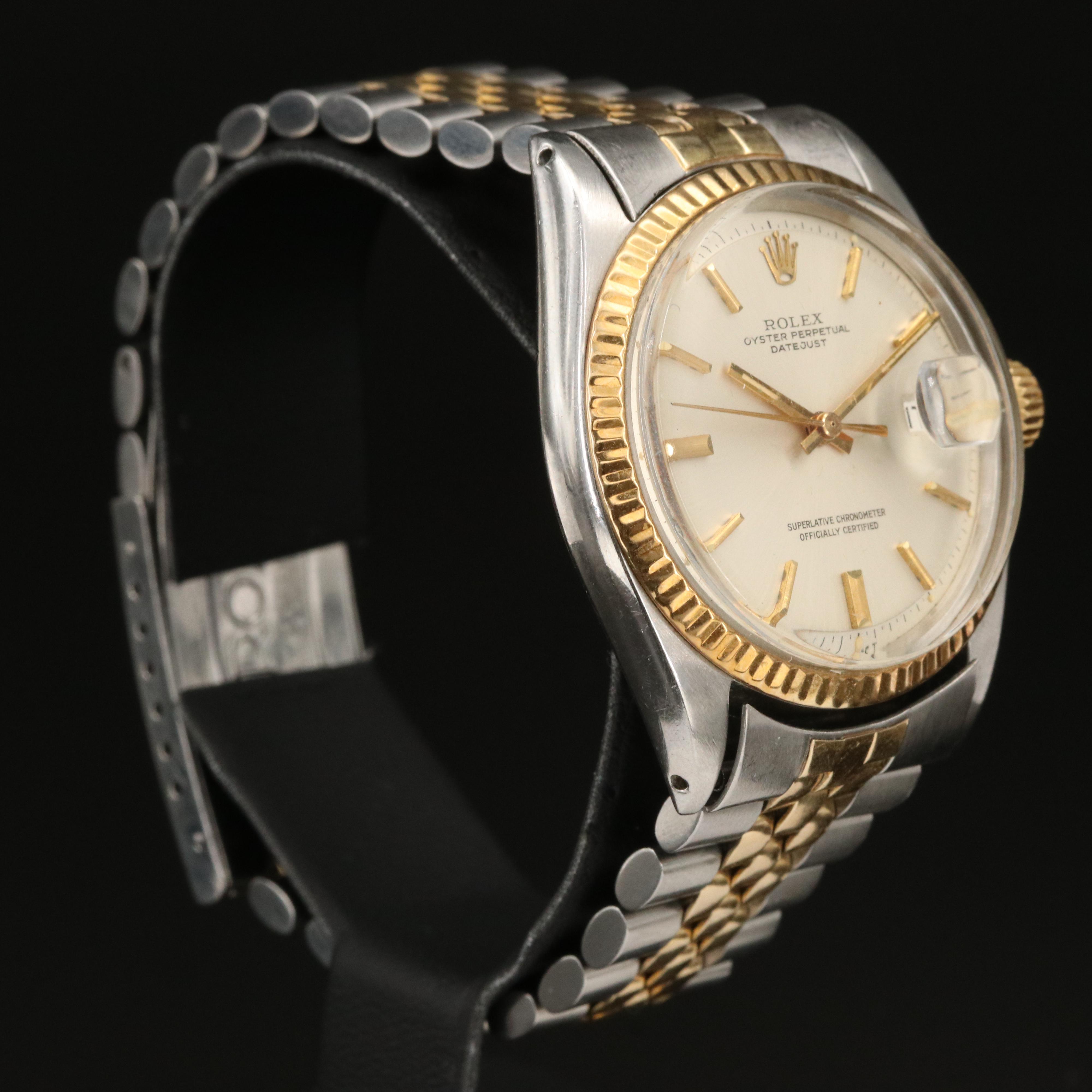 1971 Rolex Datejust Pie Pan Dial Watch