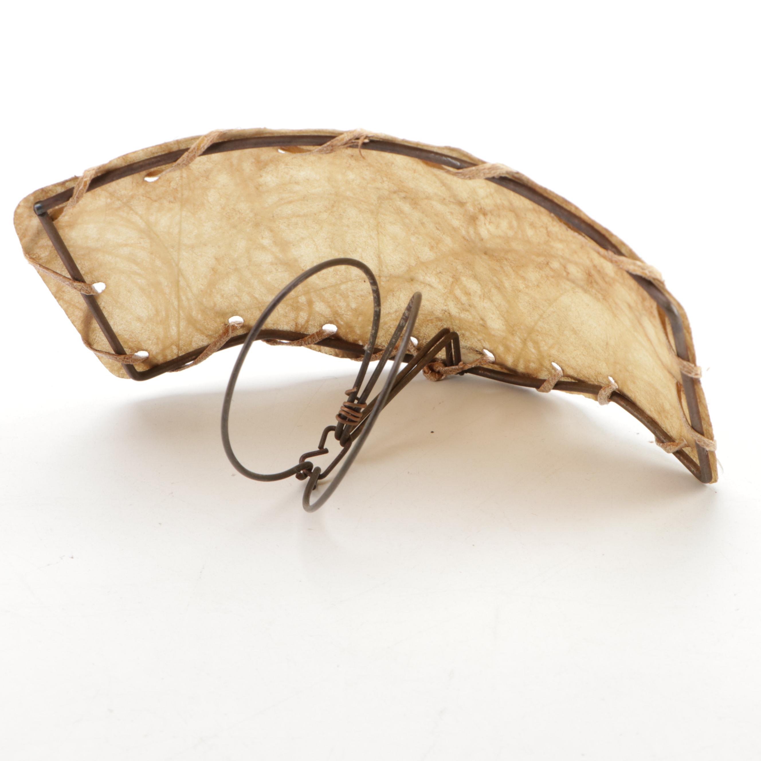 Mackey Art Deco Nude Woman TV Lamp with Pebble Glass Diffuser, 1940s