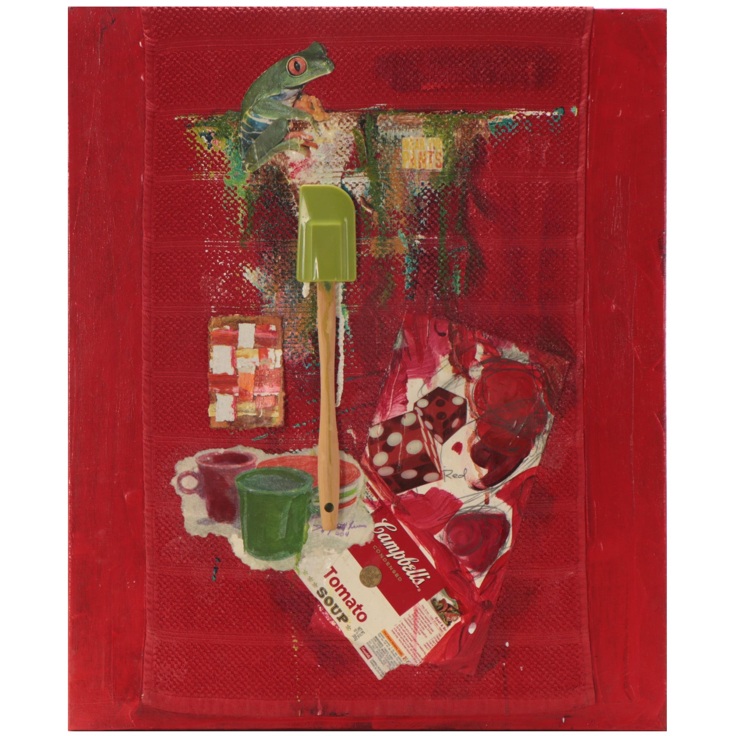 Jeffrey Scott Lewis Mixed Media Painting, 2013