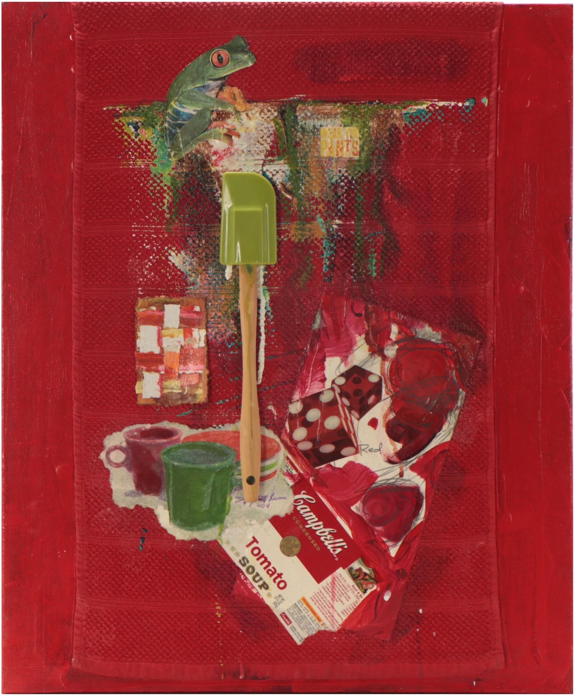 Jeffrey Scott Lewis Mixed Media Painting, 2013