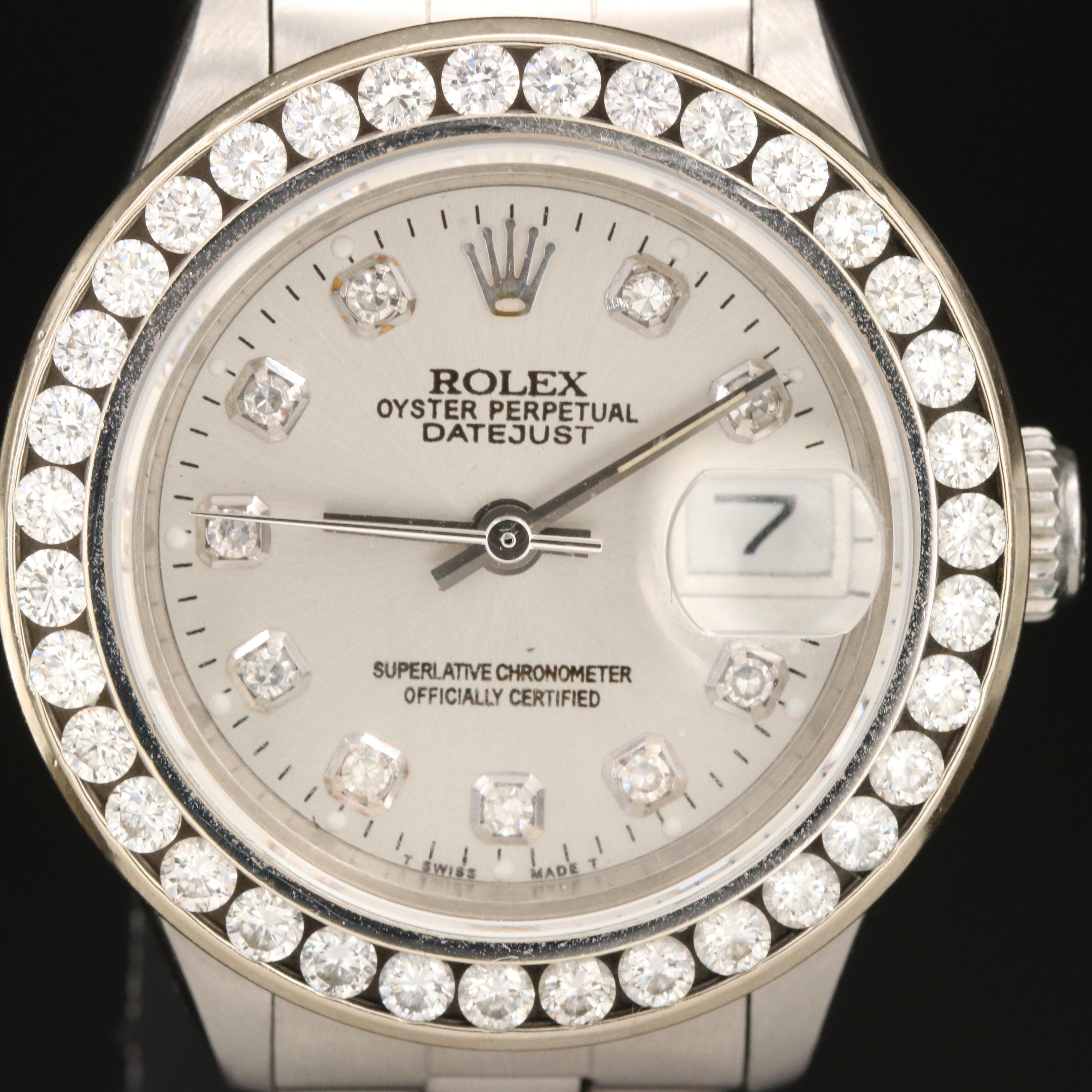 1982 Rolex Datejust 1.32 CTW Diamond Dial and Bezel Watch