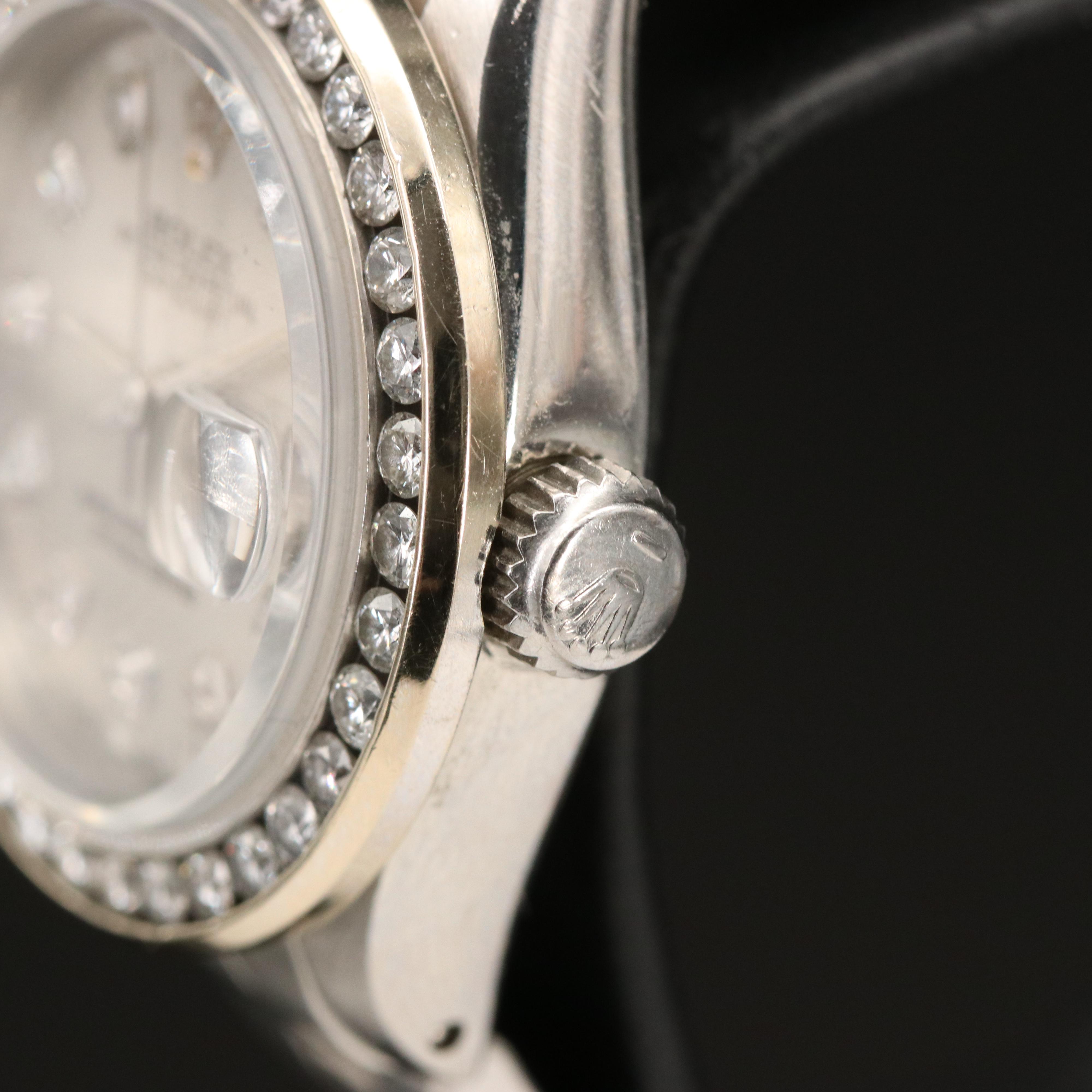 1982 Rolex Datejust 1.32 CTW Diamond Dial and Bezel Watch