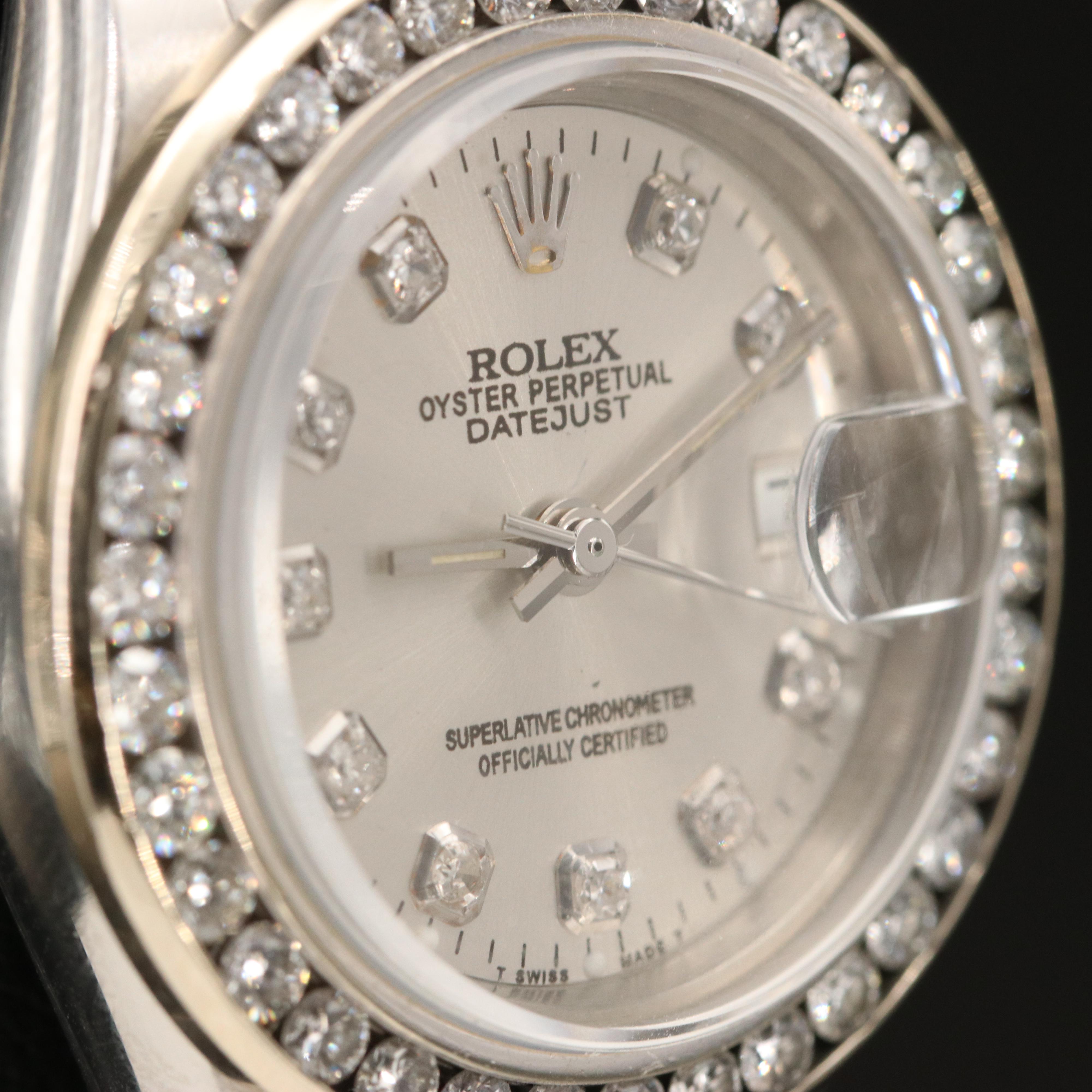 1982 Rolex Datejust 1.32 CTW Diamond Dial and Bezel Watch