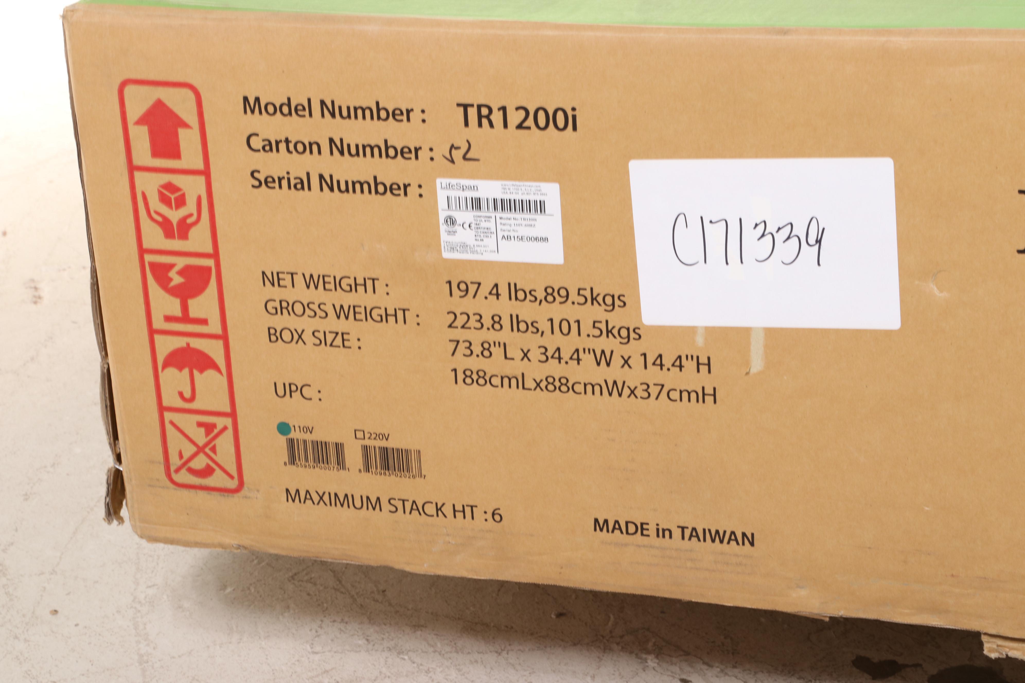 LifeSpan TR1200i Folding Treadmill