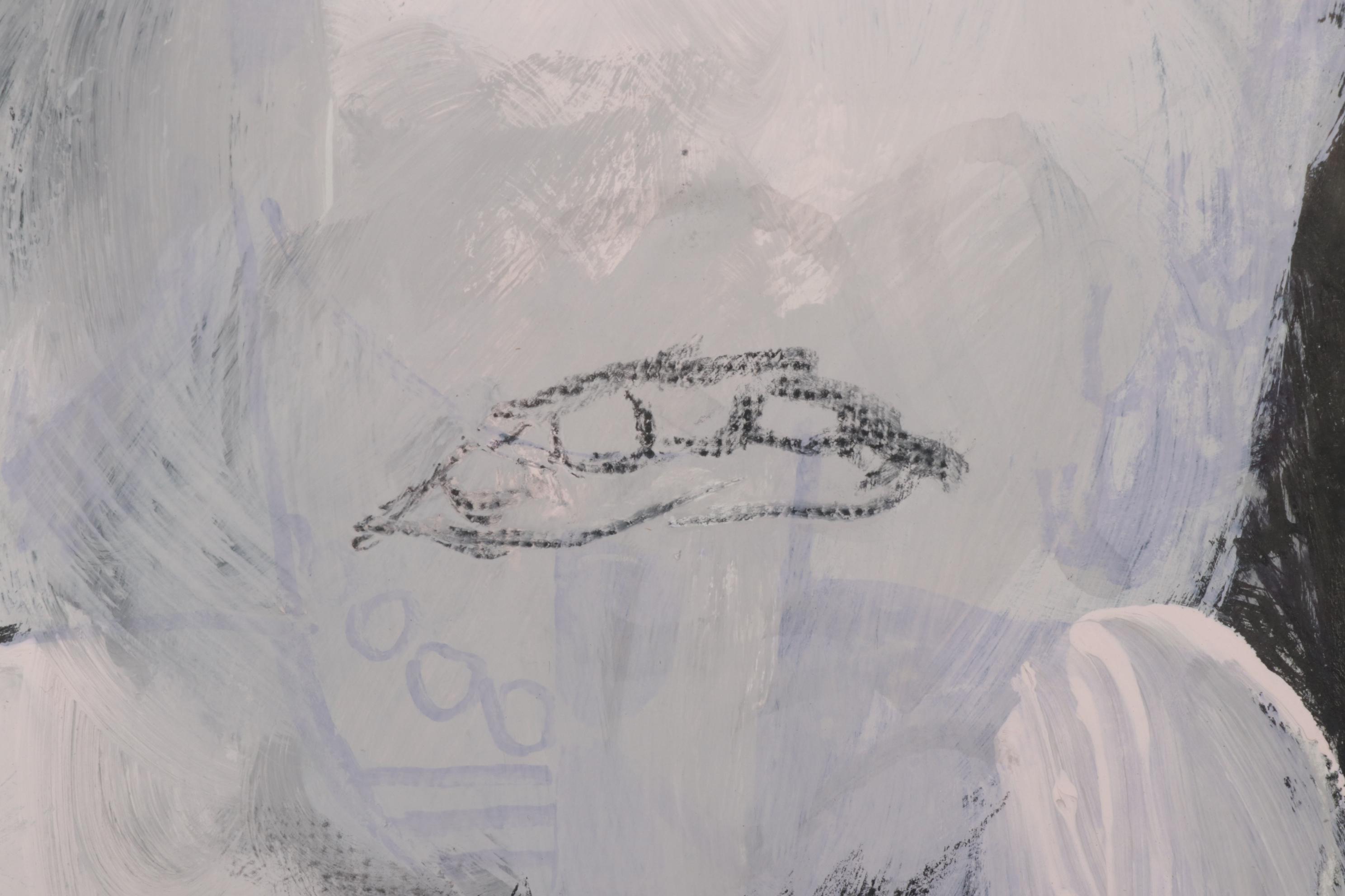 Philip The Transplant Abstract Figural Mixed Media Painting, 2012